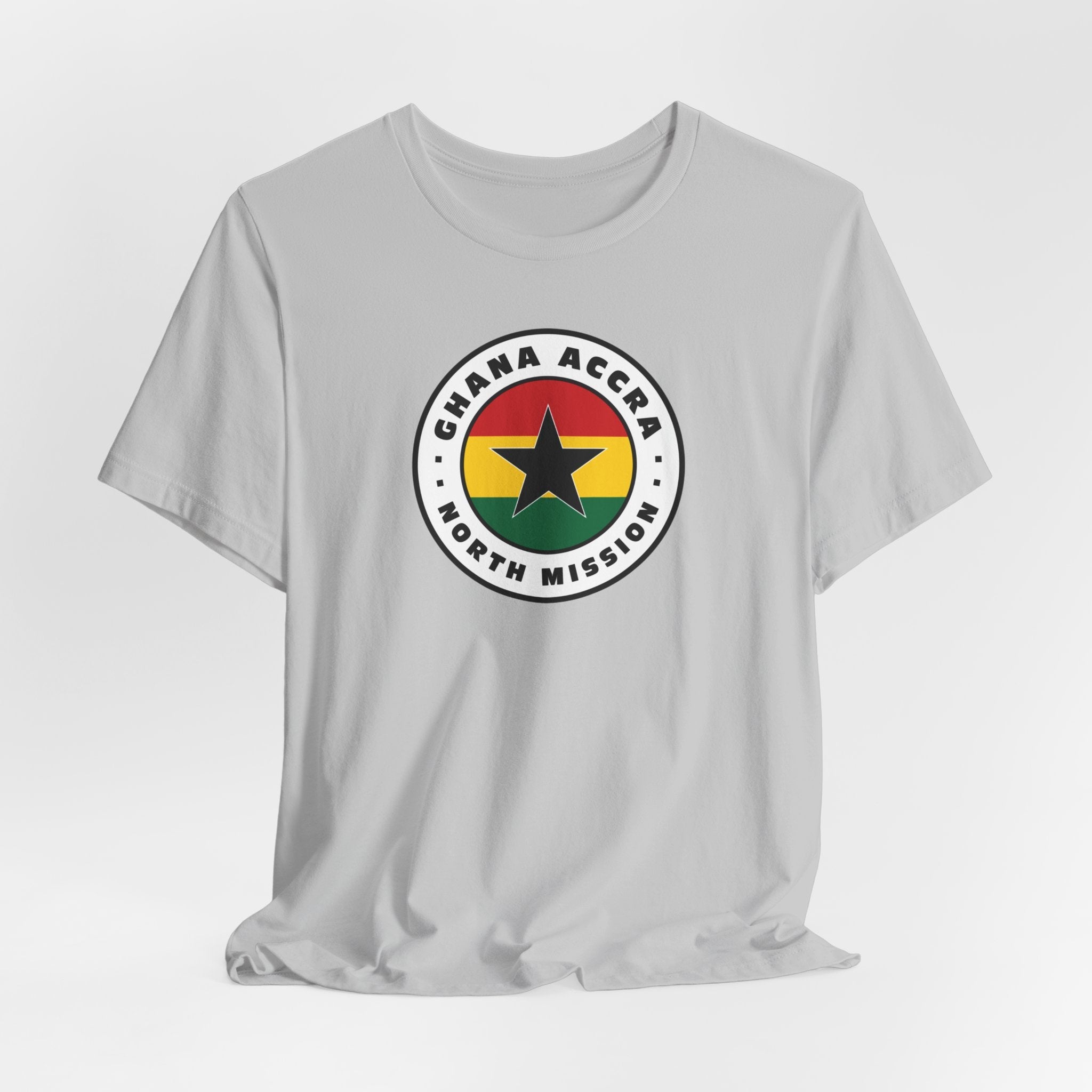 Ghana Accra North Mission Flag Logo (White Border) T-shirt - Mission Wishlist - LDS Missionary Gift Store