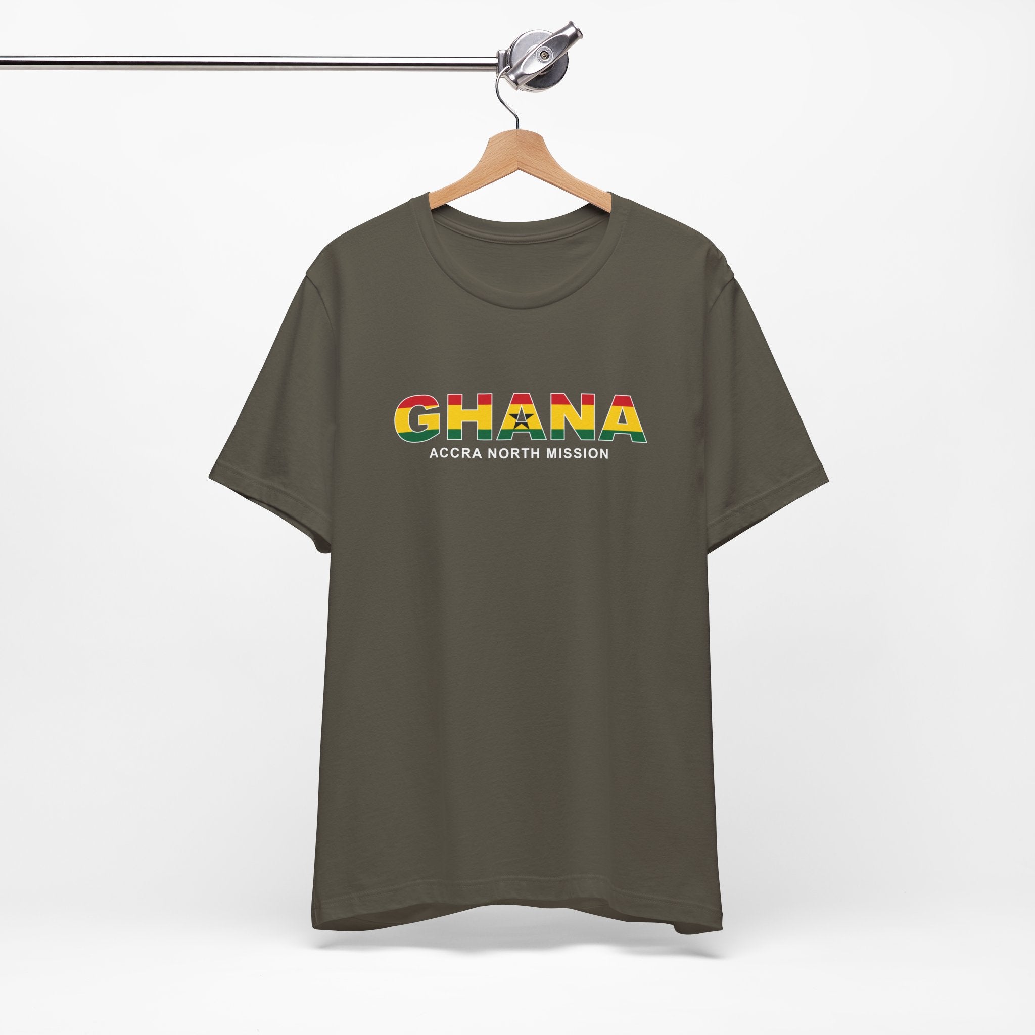 Ghana Accra North Mission Flag Title T-shirt - Mission Wishlist - LDS Missionary Gift Store