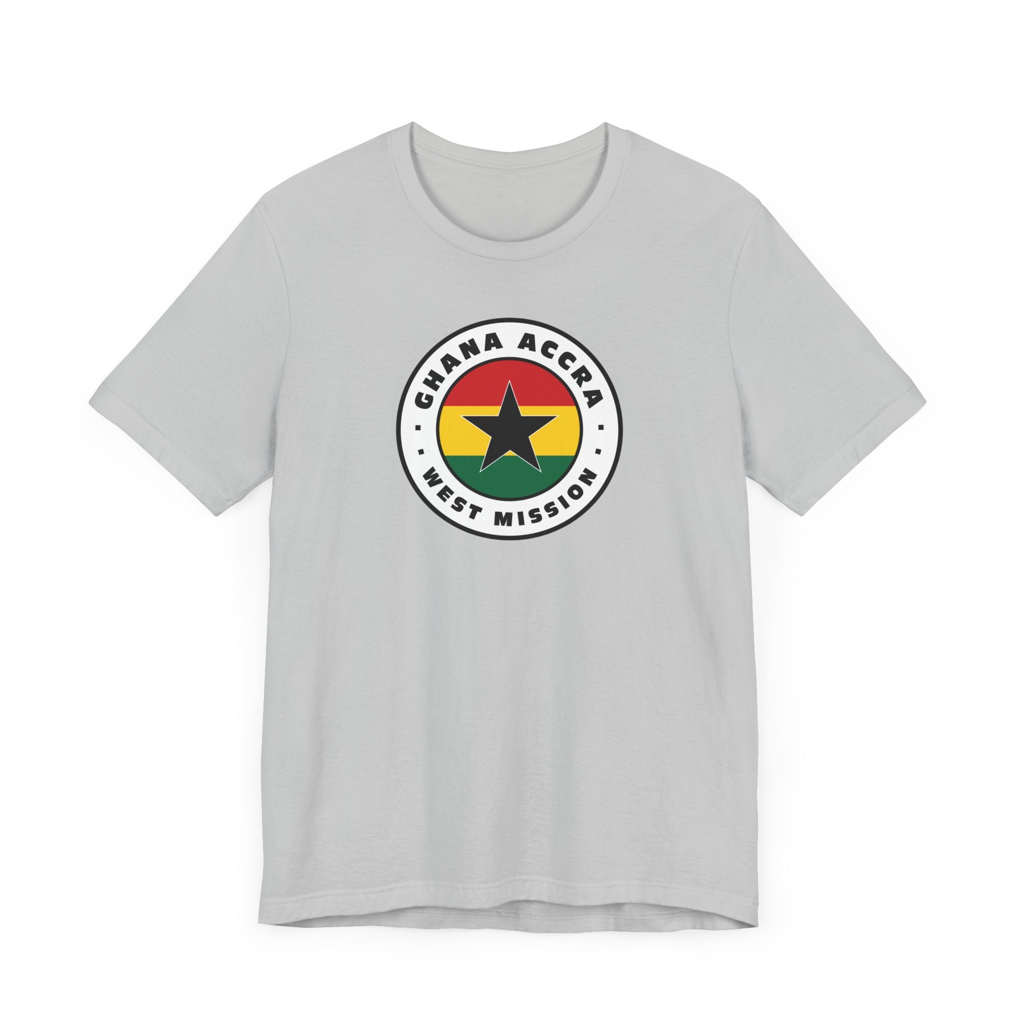 Ghana Accra West Mission Flag Logo (White Border) T-shirt - Mission Wishlist - LDS Missionary Gift Store