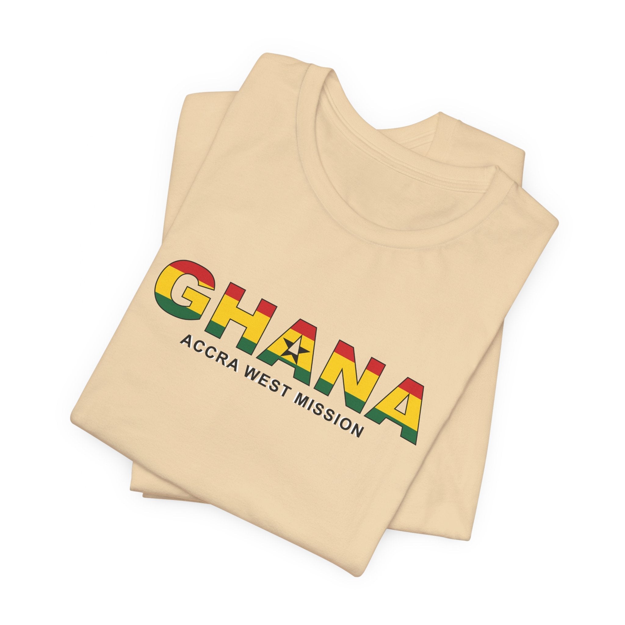 Ghana Accra West Mission Flag Title T-shirt - Mission Wishlist - LDS Missionary Gift Store