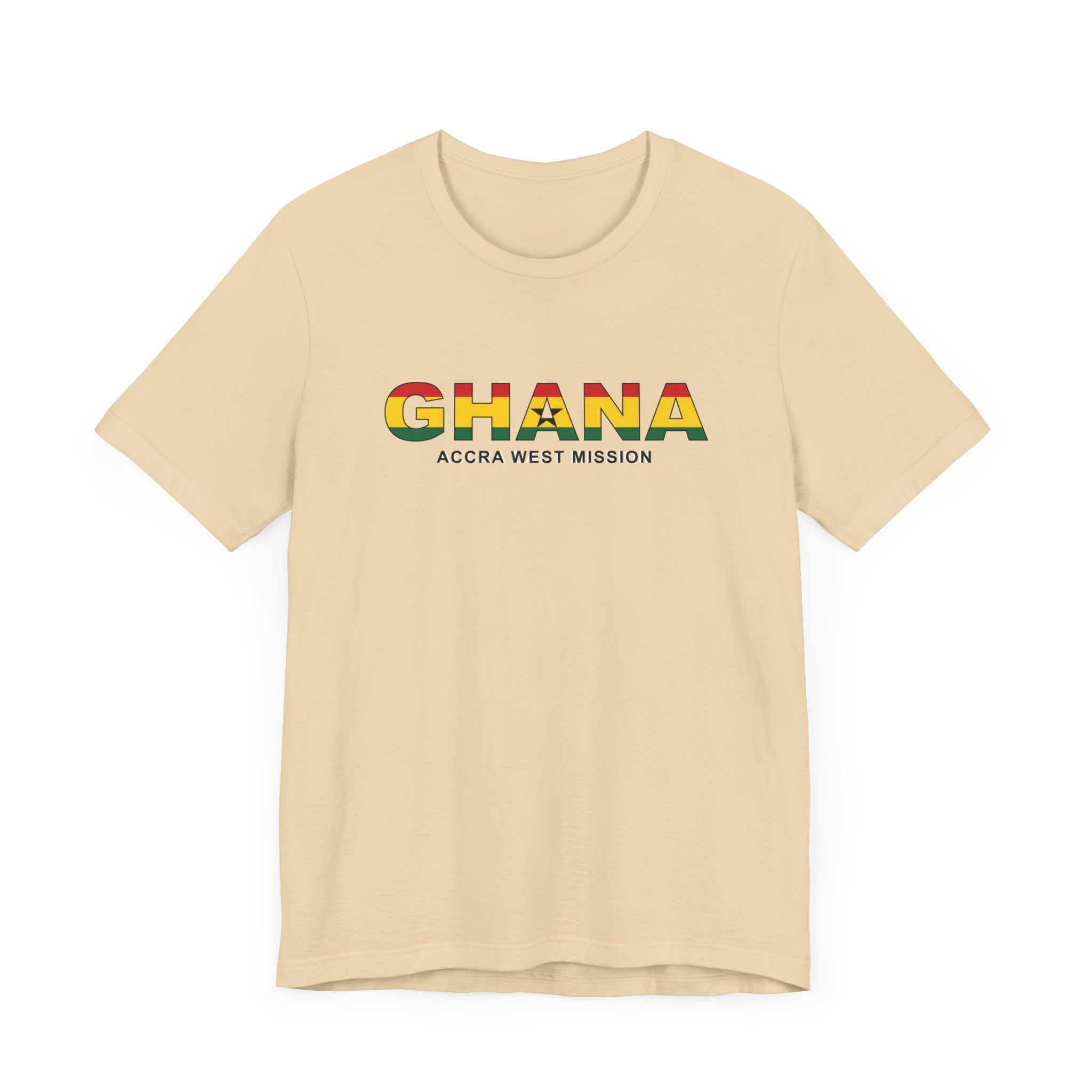 Ghana Accra West Mission Flag Title T-shirt - Mission Wishlist - LDS Missionary Gift Store