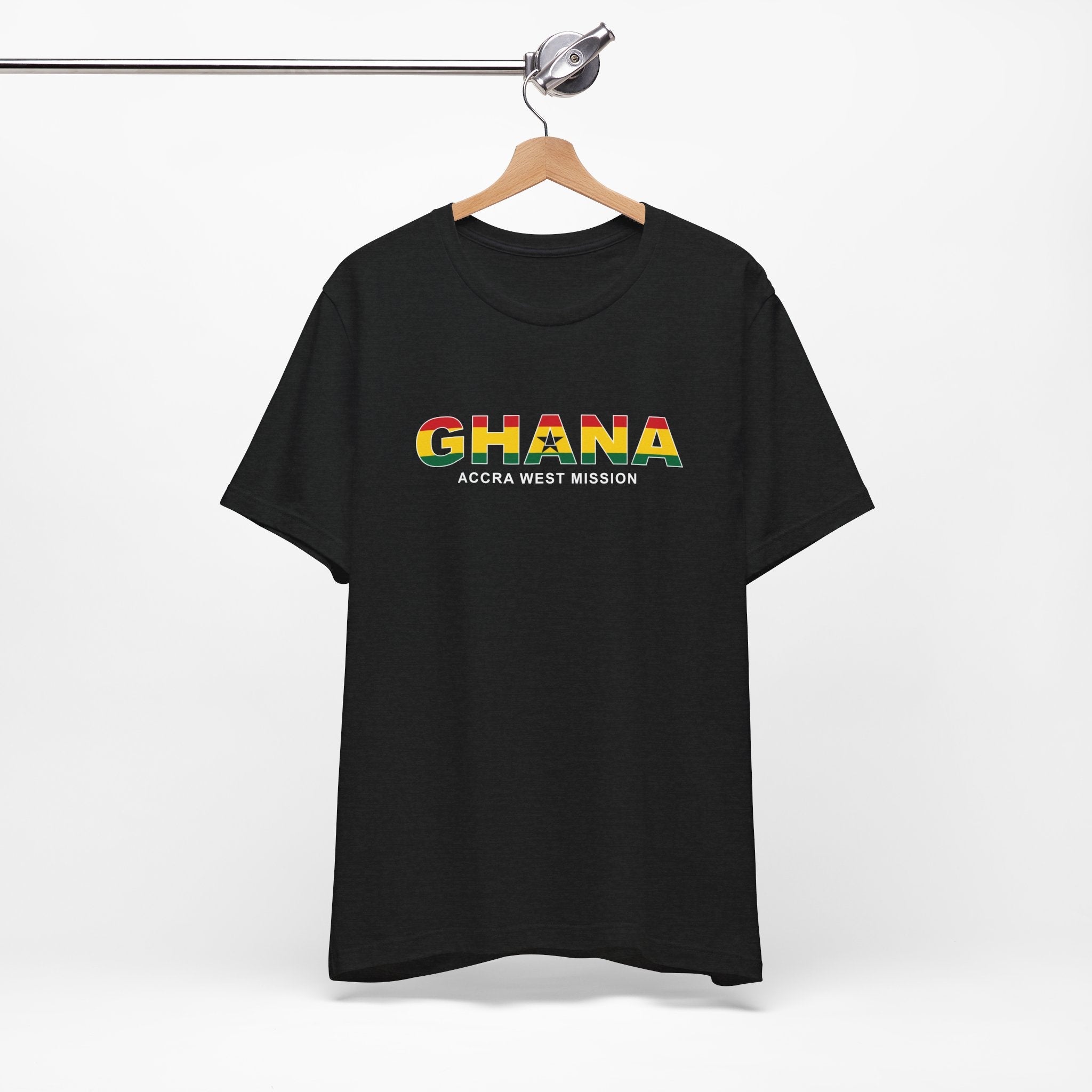 Ghana Accra West Mission Flag Title T-shirt - Mission Wishlist - LDS Missionary Gift Store