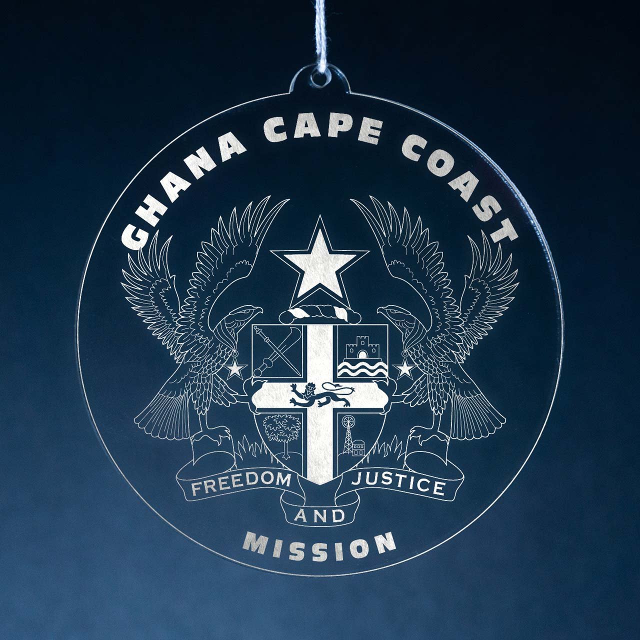 Ghana Cape Coast Mission Christmas Ornament - Latter-Day Saint LDS Missionary Gift - Book of Mormon