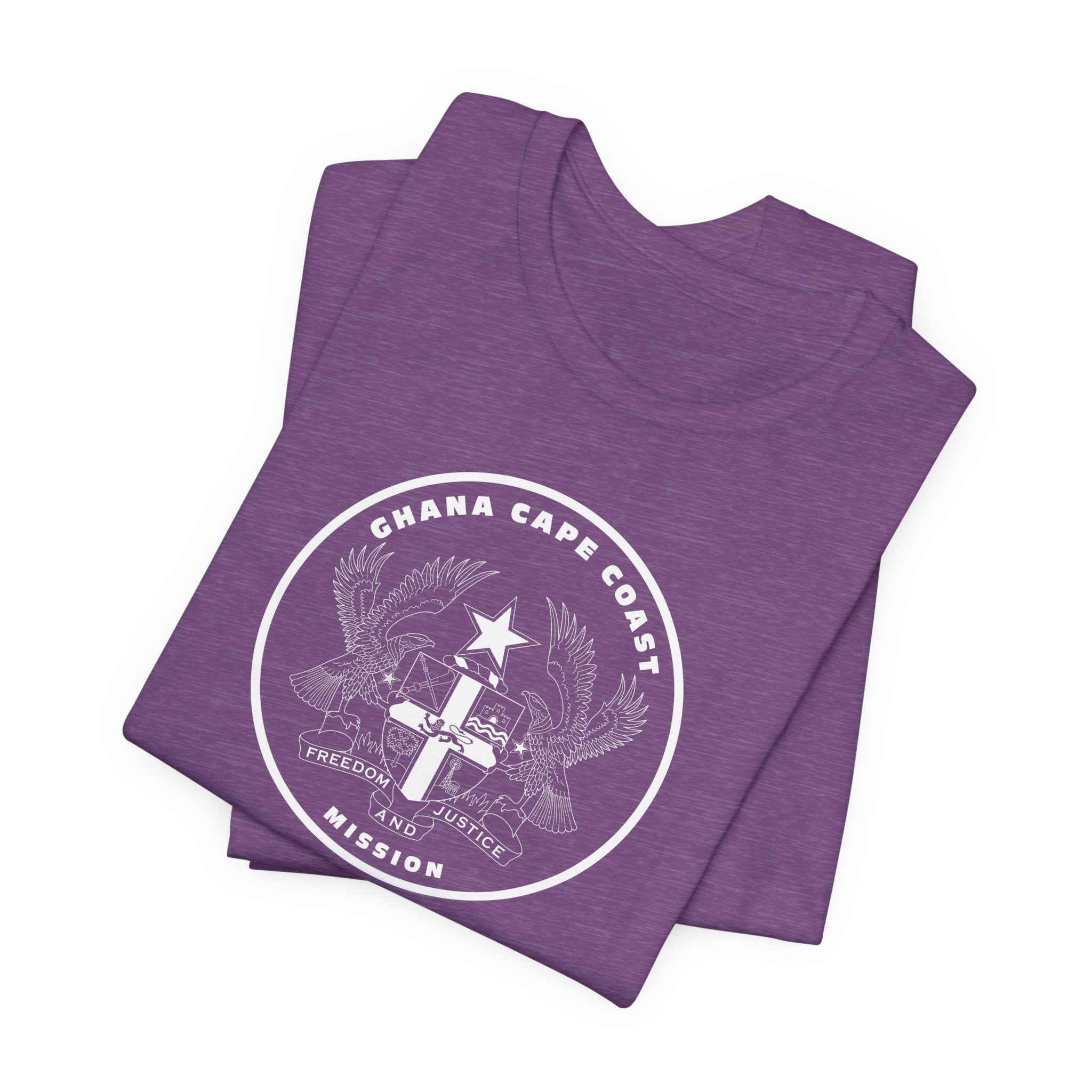 Ghana Cape Coast Mission Circular Monochrome Logo T-Shirt - Mission Wishlist - LDS Missionary Gift Store
