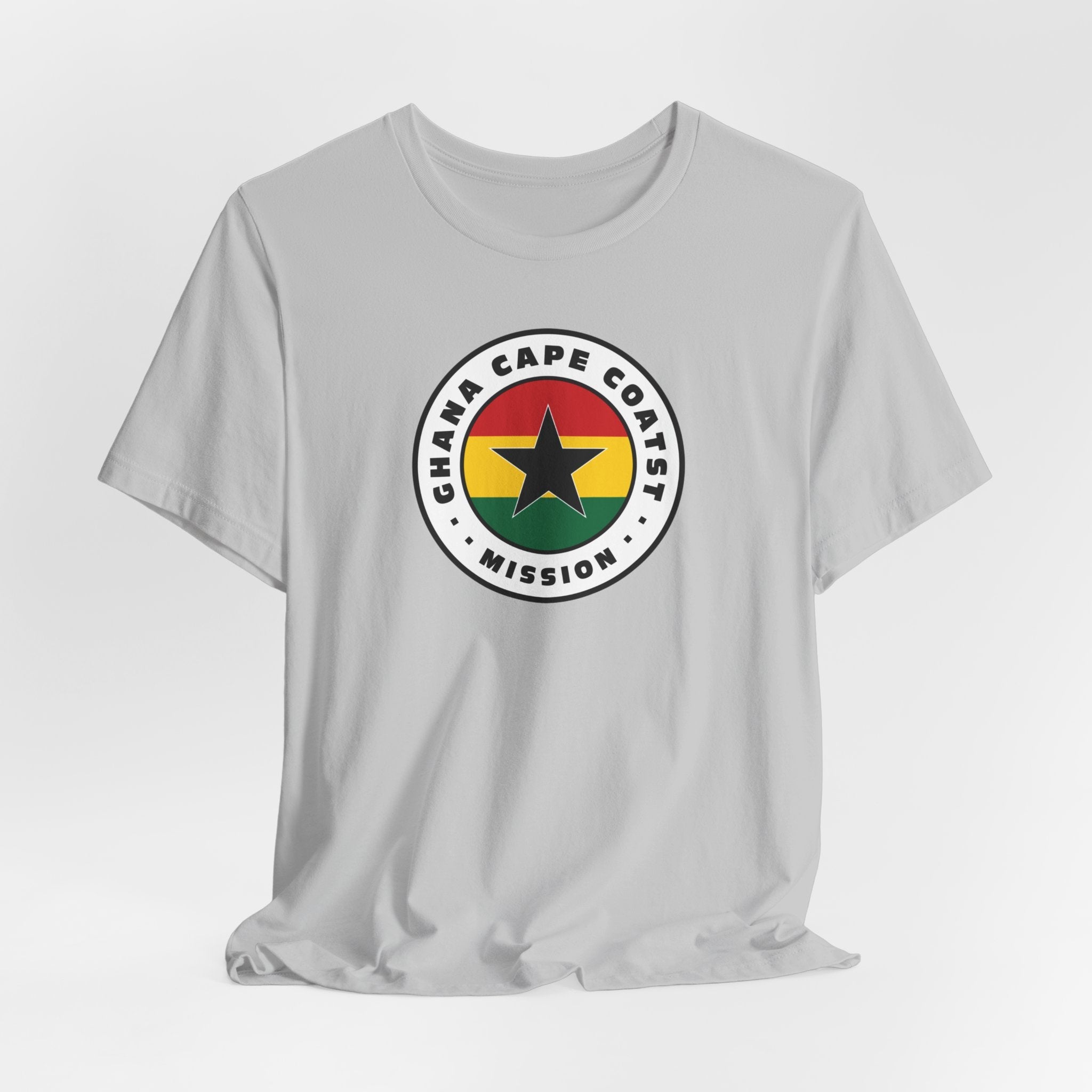 Ghana Cape Coast Mission Flag Logo (White Border) T-shirt - Mission Wishlist - LDS Missionary Gift Store