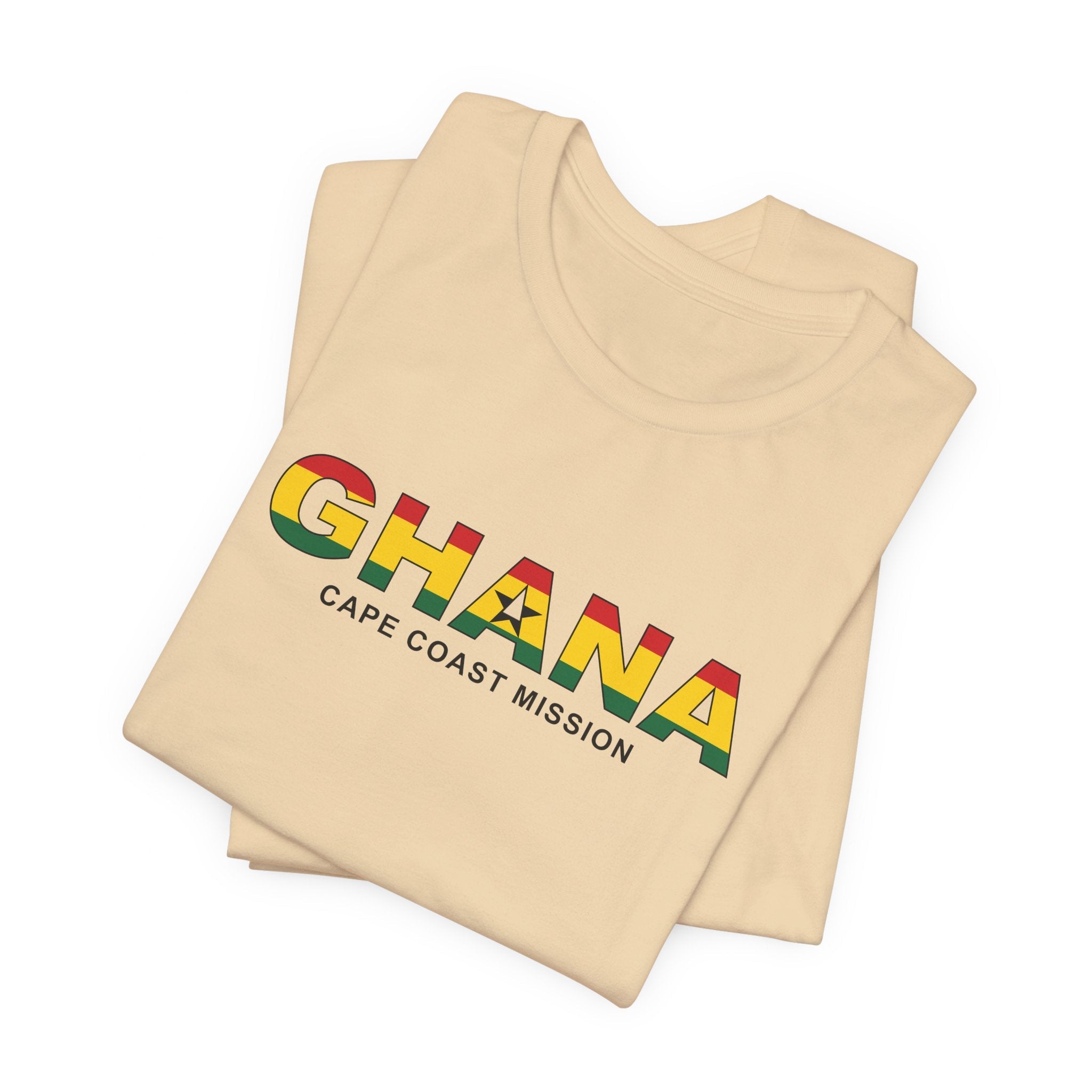 Ghana Cape Coast Mission Flag Title T-shirt - Mission Wishlist - LDS Missionary Gift Store