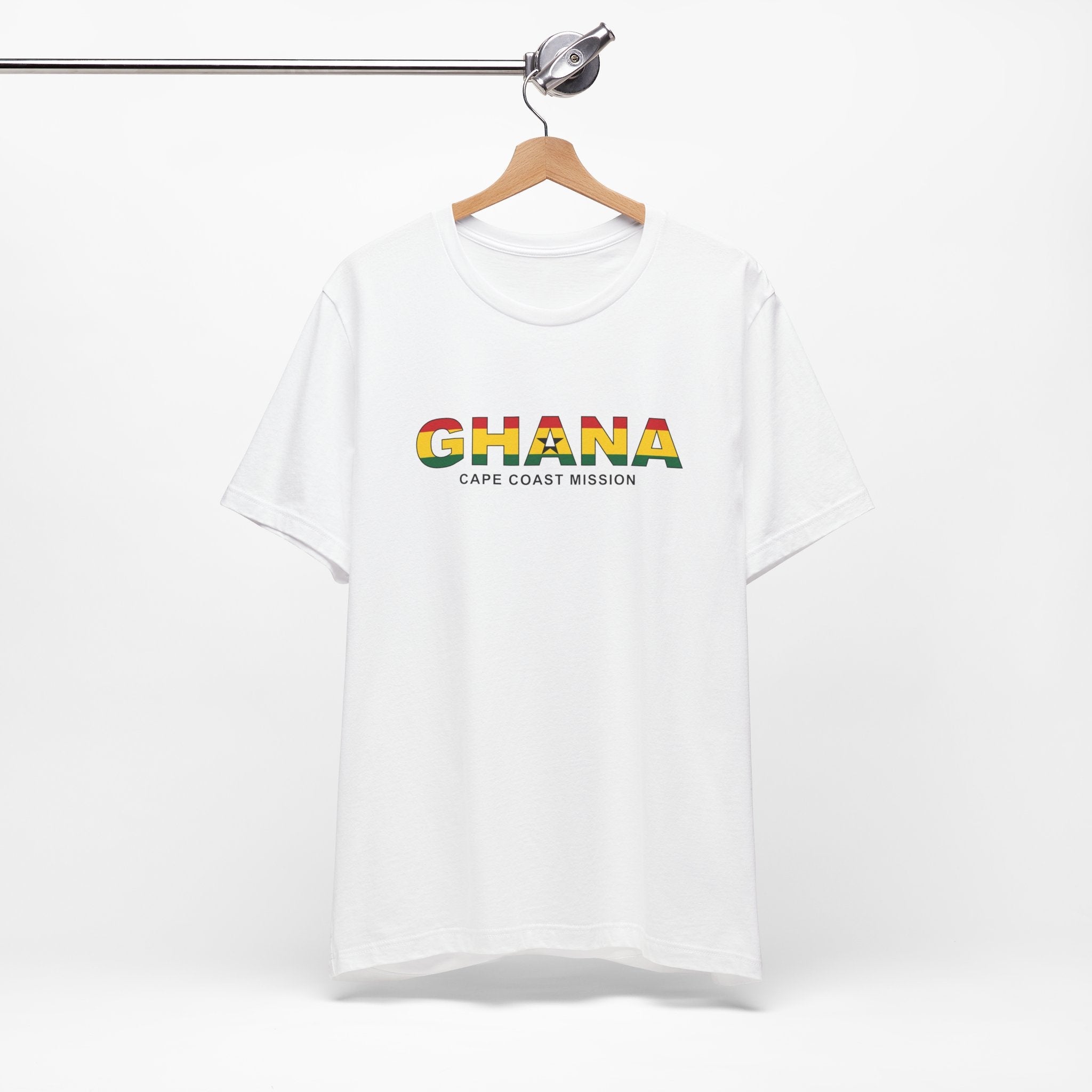 Ghana Cape Coast Mission Flag Title T-shirt - Mission Wishlist - LDS Missionary Gift Store