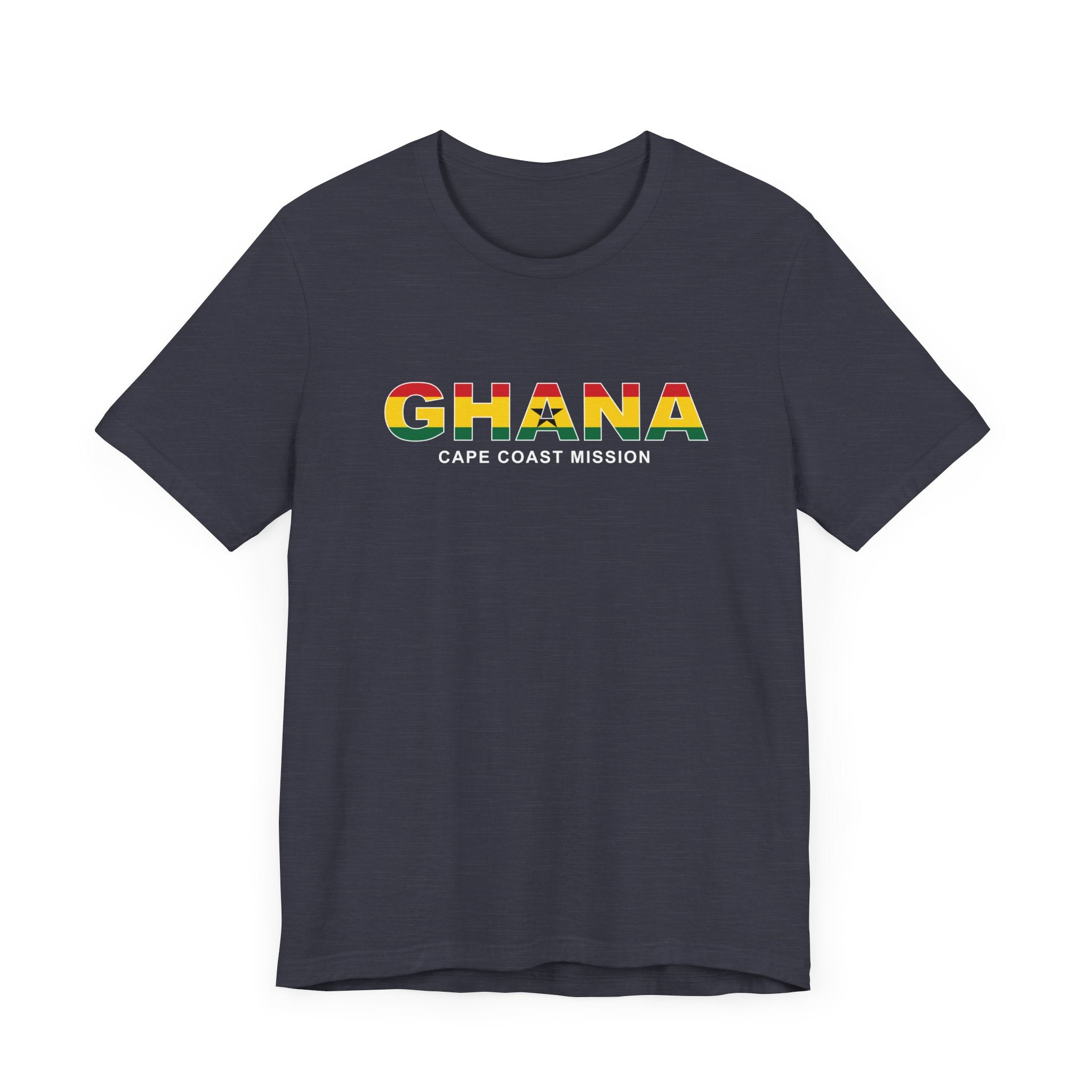 Ghana Cape Coast Mission Flag Title T-shirt - Mission Wishlist - LDS Missionary Gift Store
