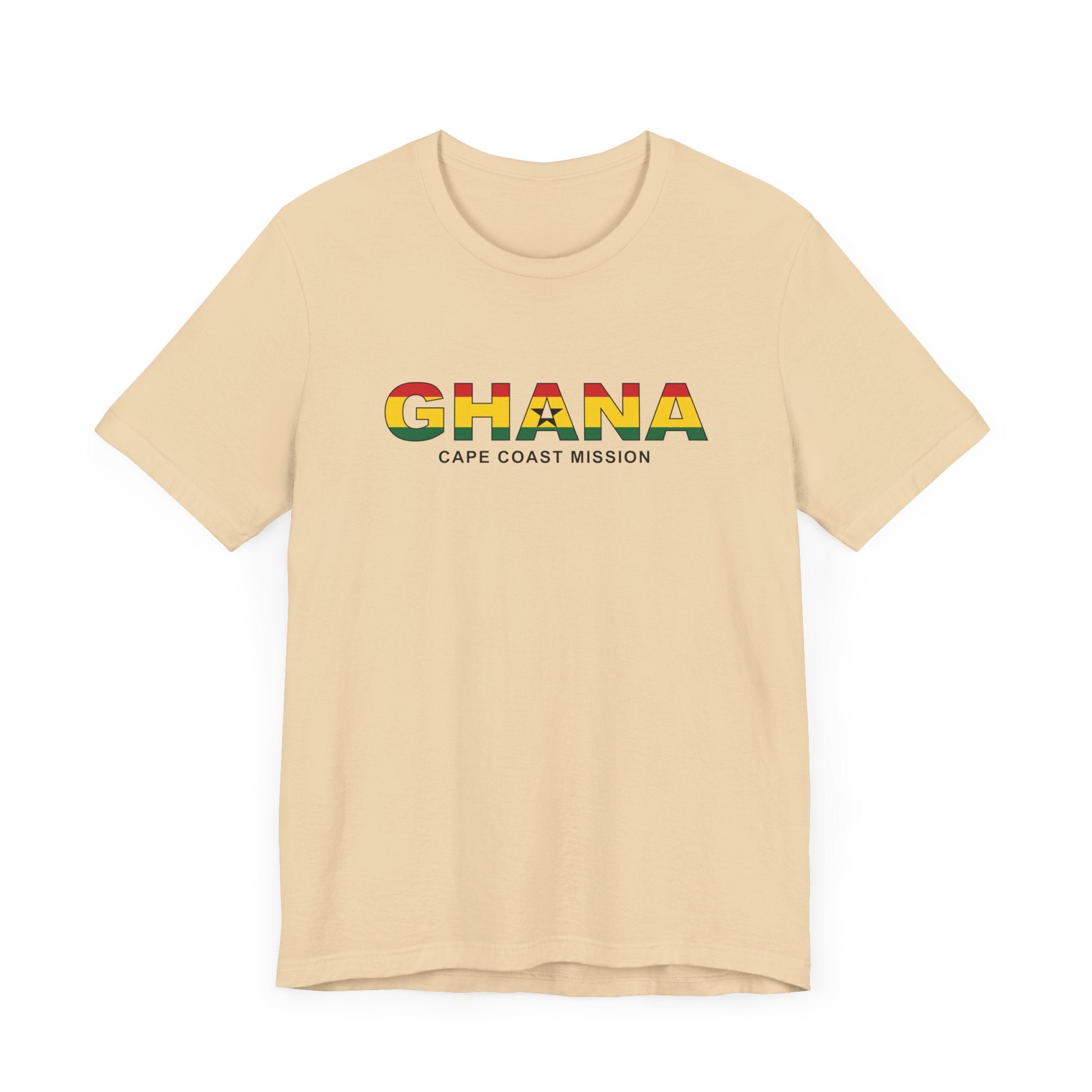 Ghana Cape Coast Mission Flag Title T-shirt - Mission Wishlist - LDS Missionary Gift Store