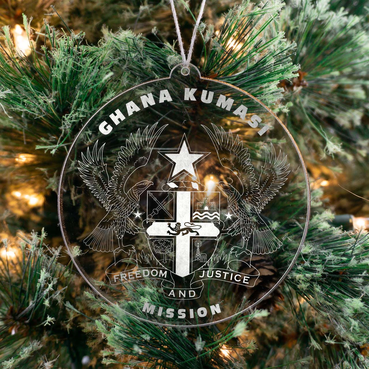 Ghana Kumasi Mission Christmas Ornament - Latter-Day Saint LDS Missionary Gift - Book of Mormon