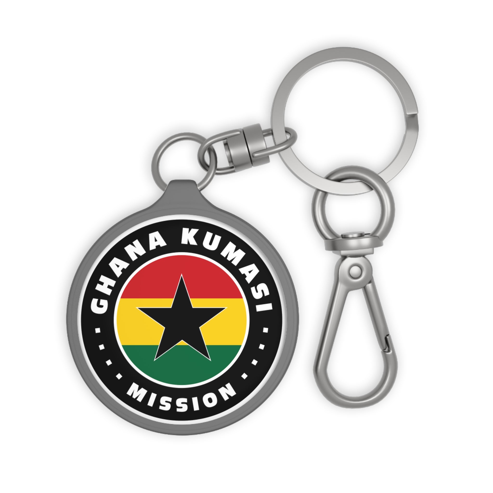 Ghana Kumasi Mission Circle Flag Key Tag - Mission Wishlist - LDS Missionary Gift Store