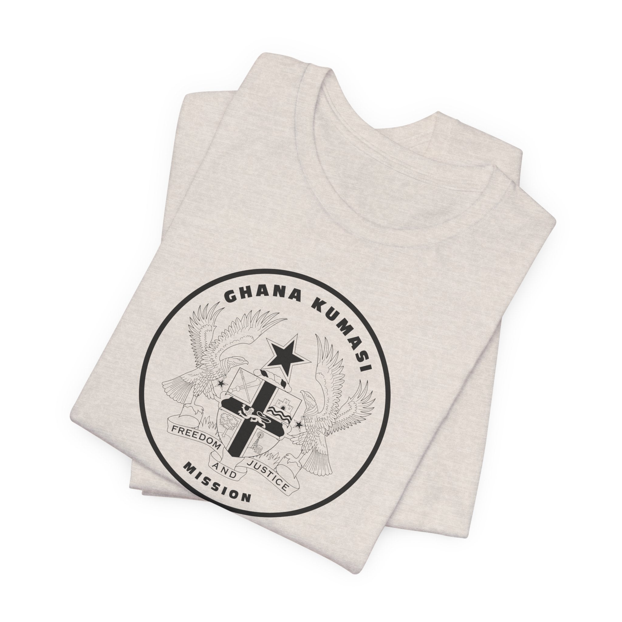 Ghana Kumasi Mission Circular Monochrome Logo T-Shirt - Mission Wishlist - LDS Missionary Gift Store