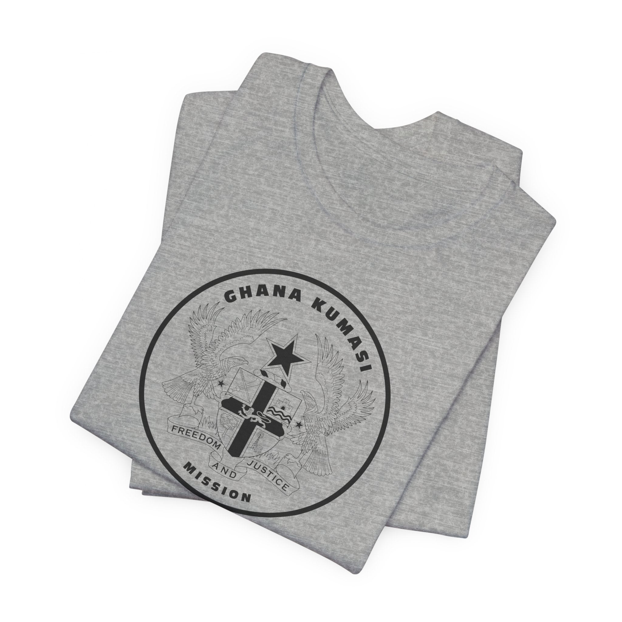 Ghana Kumasi Mission Circular Monochrome Logo T-Shirt - Mission Wishlist - LDS Missionary Gift Store