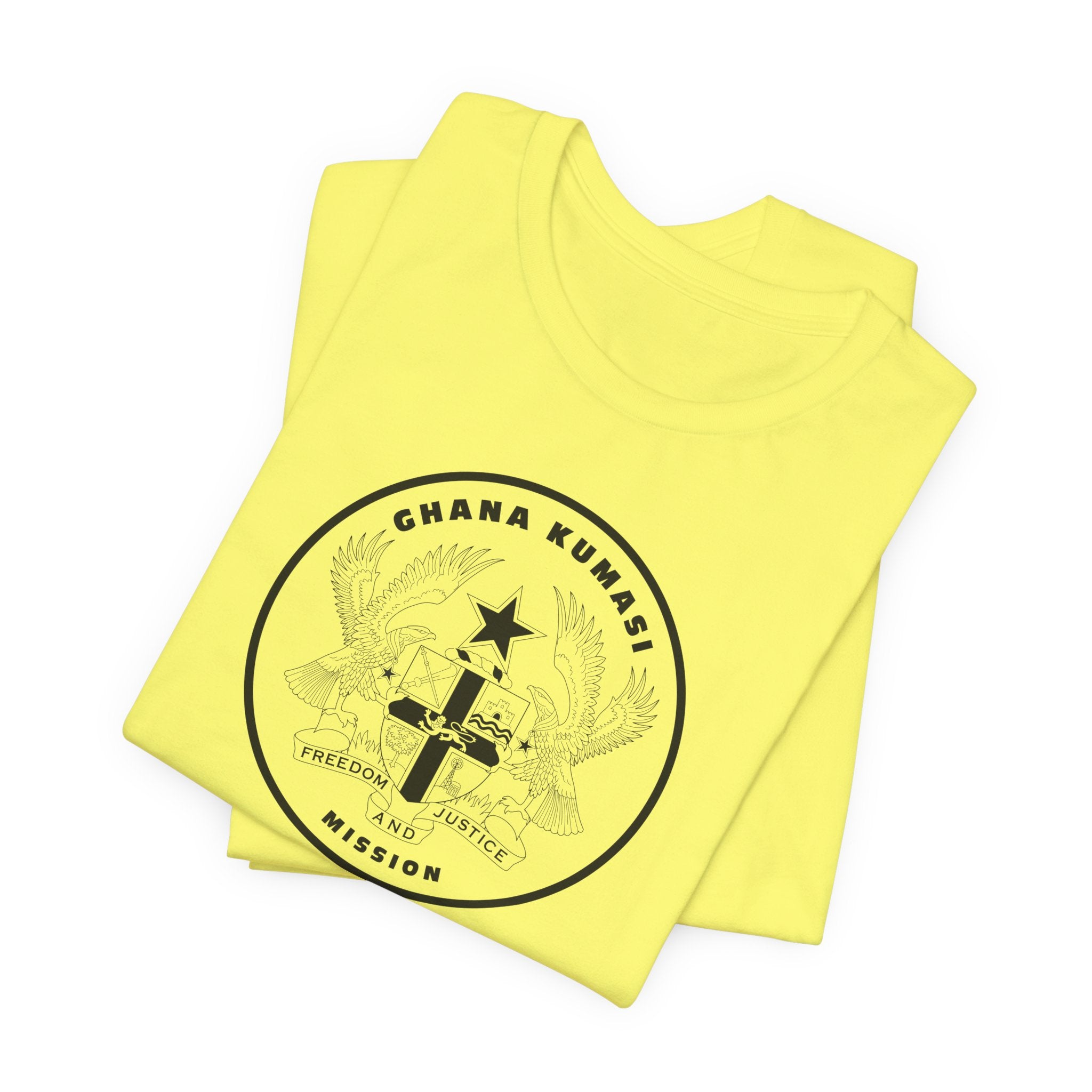 Ghana Kumasi Mission Circular Monochrome Logo T-Shirt - Mission Wishlist - LDS Missionary Gift Store