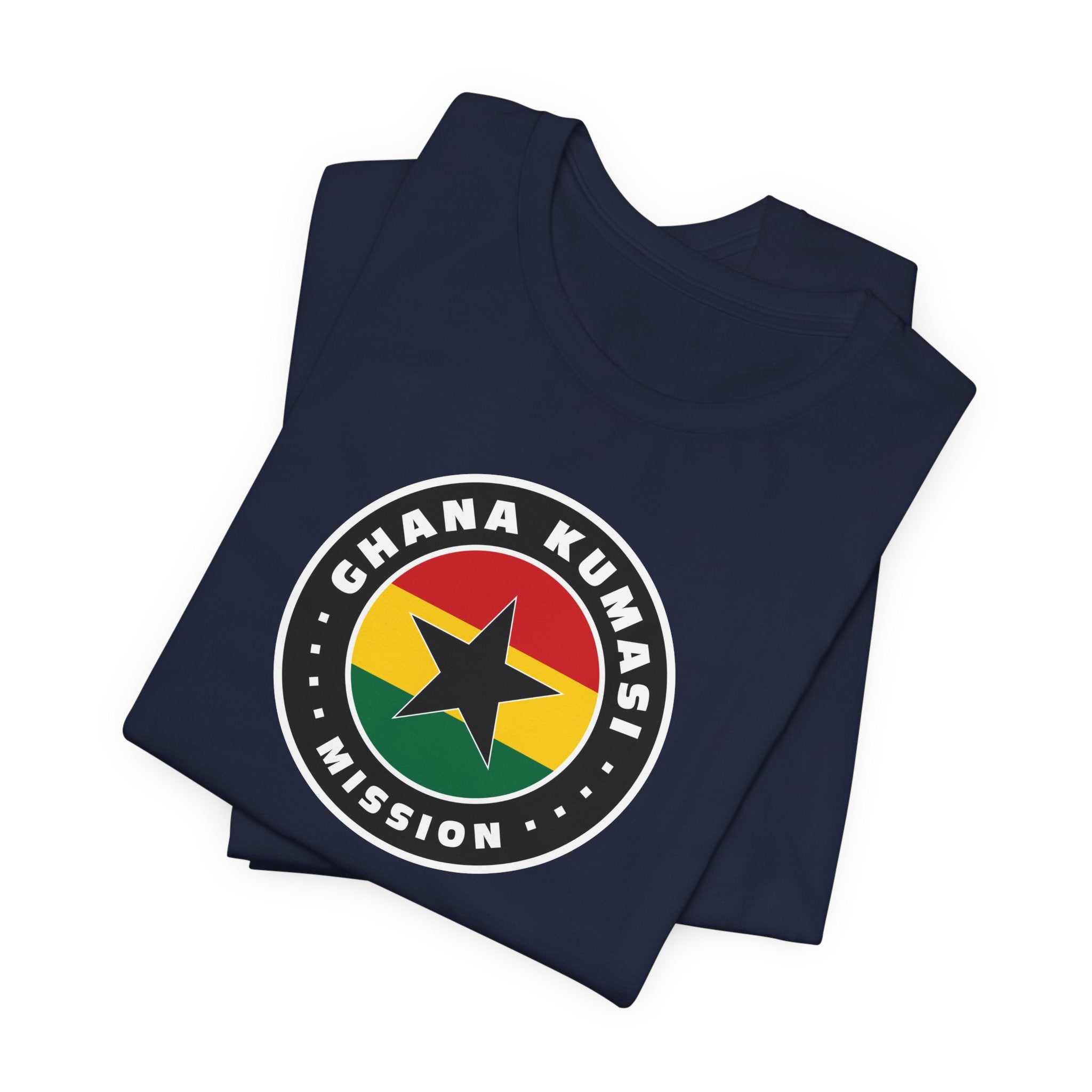 Ghana Kumasi Mission Flag Logo (Black Border) T-shirt - Mission Wishlist - LDS Missionary Gift Store