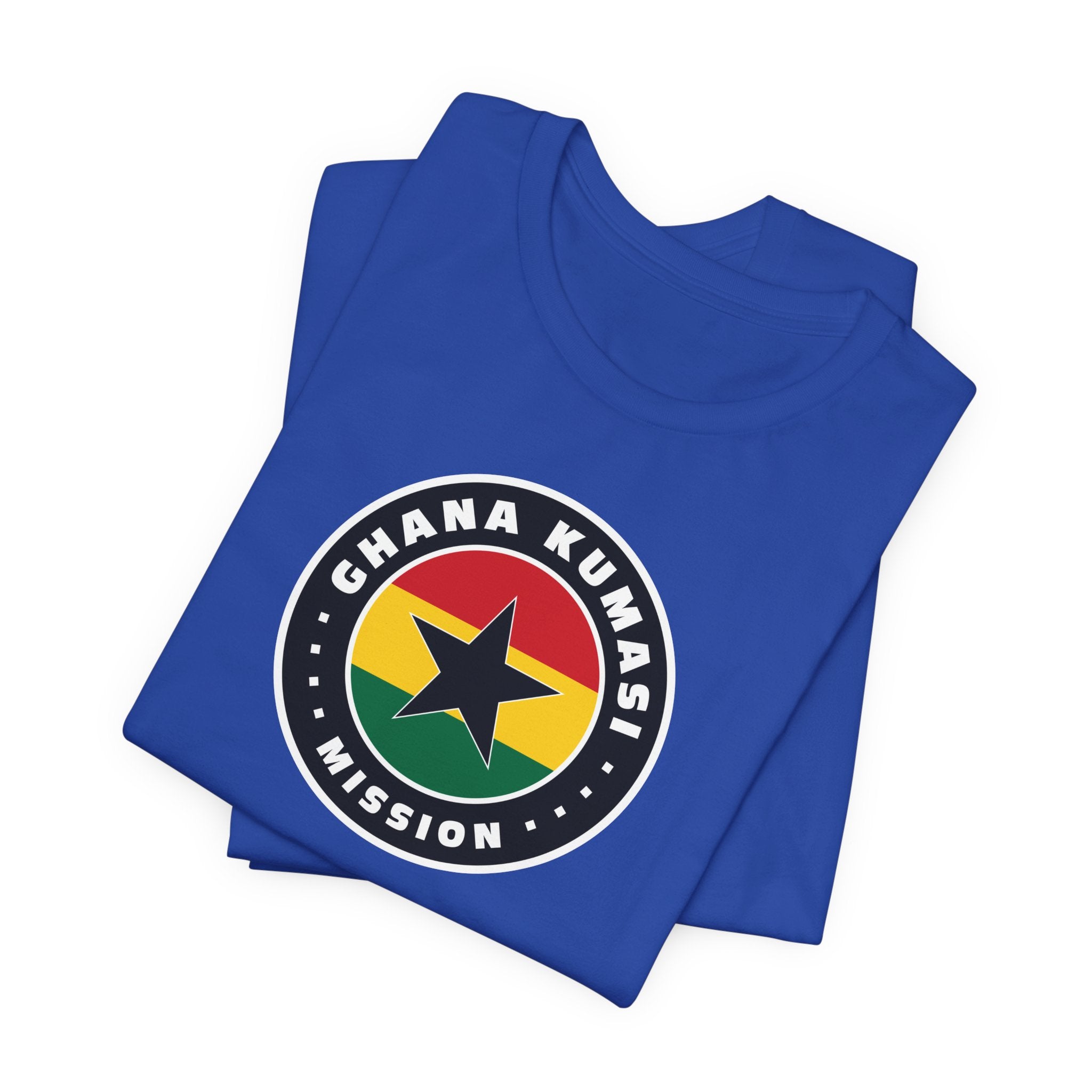 Ghana Kumasi Mission Flag Logo (Black Border) T-shirt - Mission Wishlist - LDS Missionary Gift Store