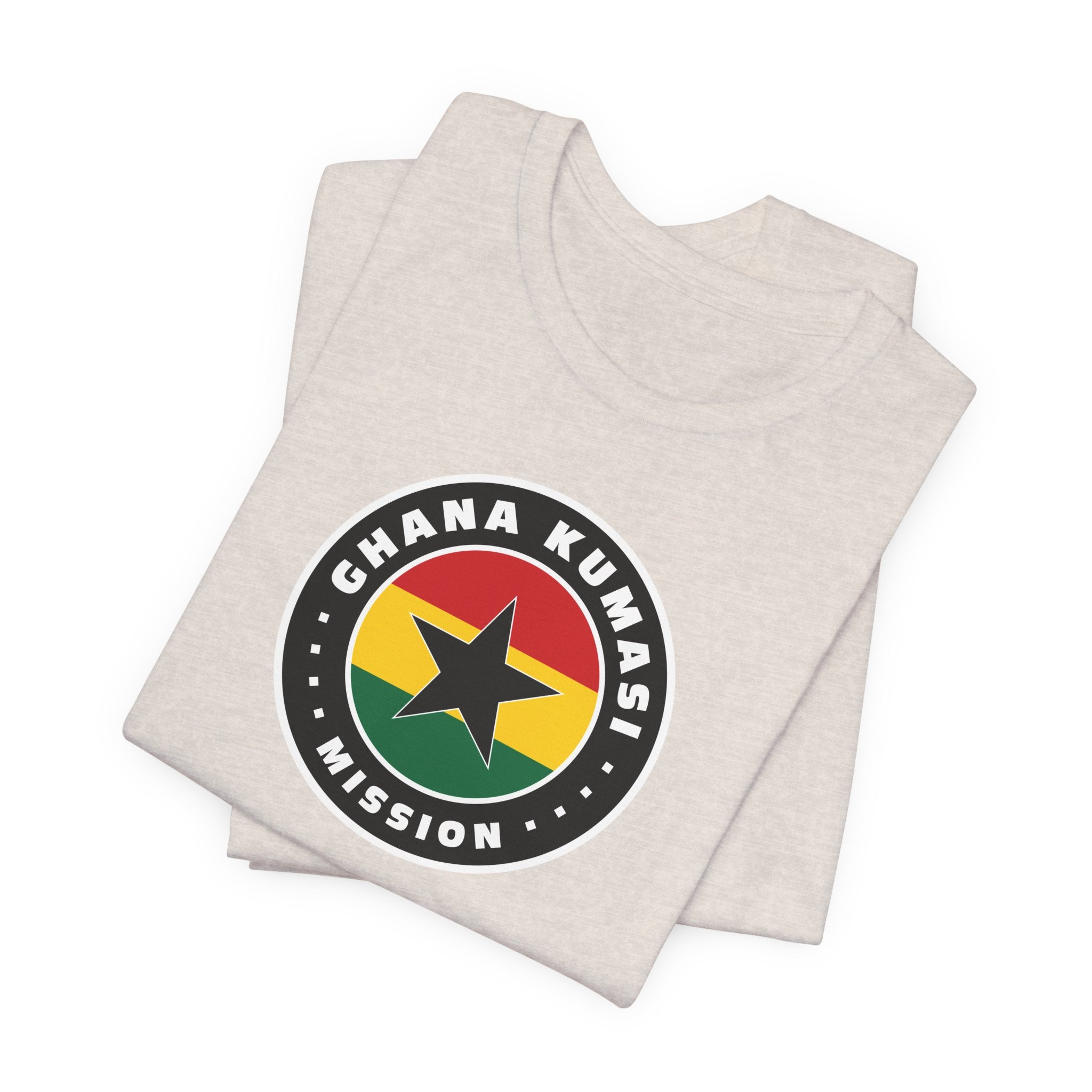 Ghana Kumasi Mission Flag Logo (Black Border) T-shirt - Mission Wishlist - LDS Missionary Gift Store
