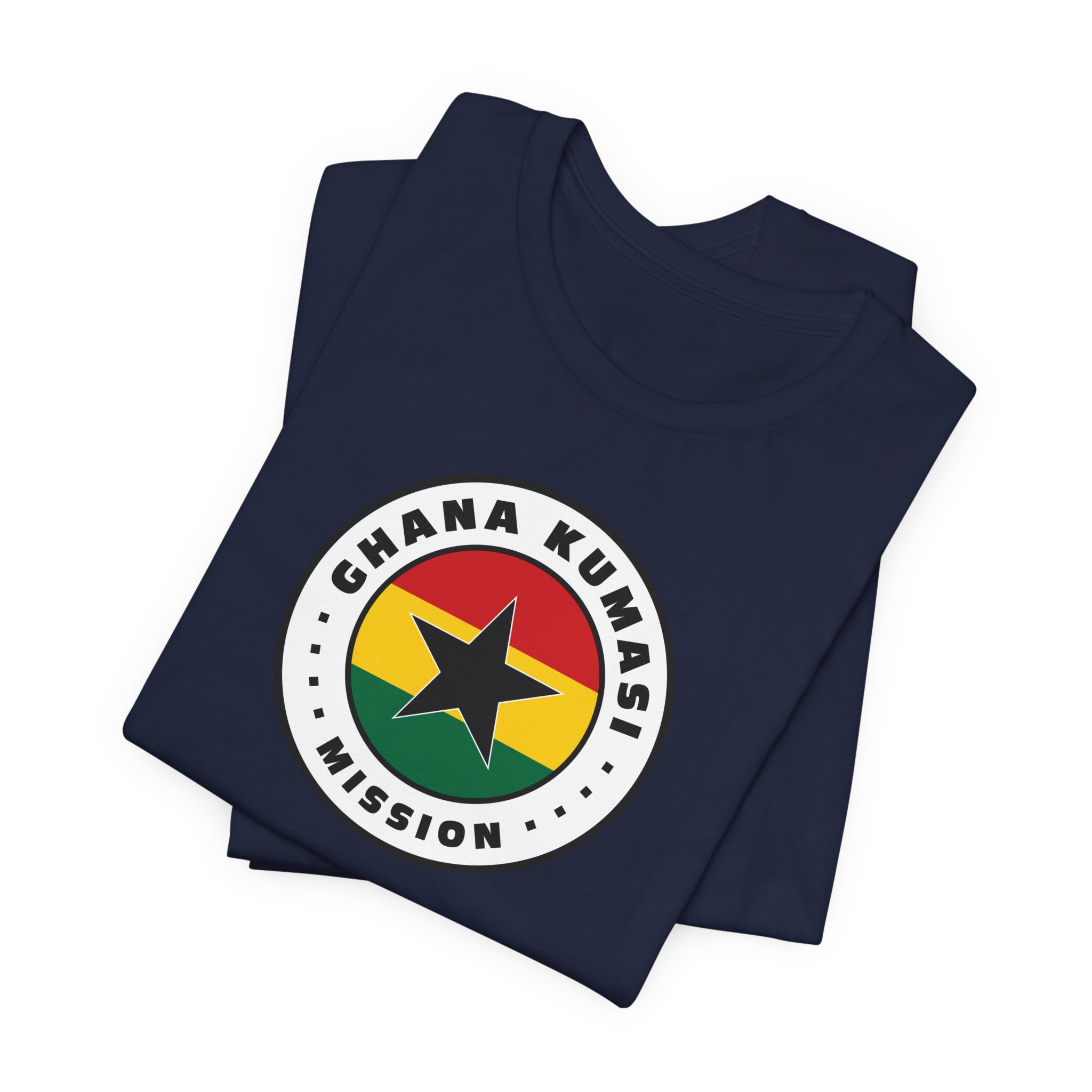 Ghana Kumasi Mission Flag Logo (White Border) T-shirt - Mission Wishlist - LDS Missionary Gift Store