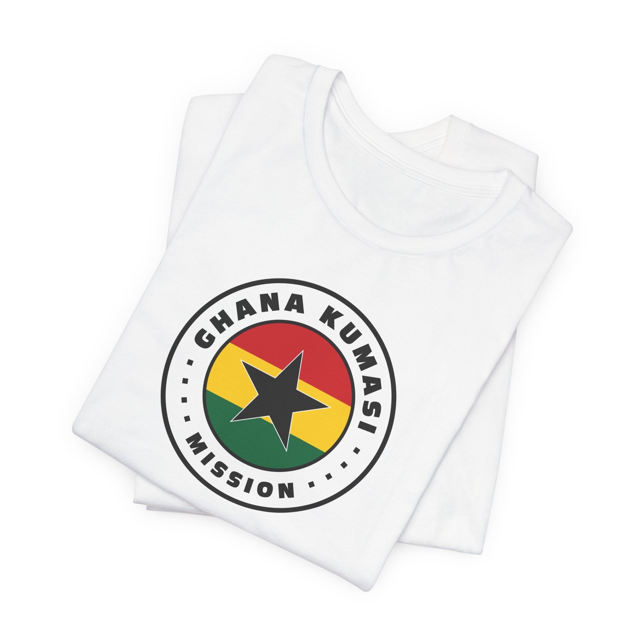 Ghana Kumasi Mission Flag Logo (White Border) T-shirt - Mission Wishlist - LDS Missionary Gift Store