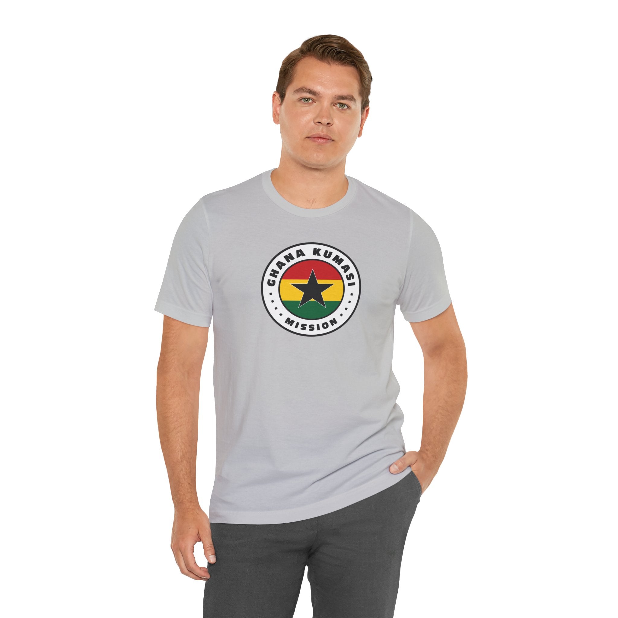 Ghana Kumasi Mission Flag Logo (White Border) T-shirt - Mission Wishlist - LDS Missionary Gift Store