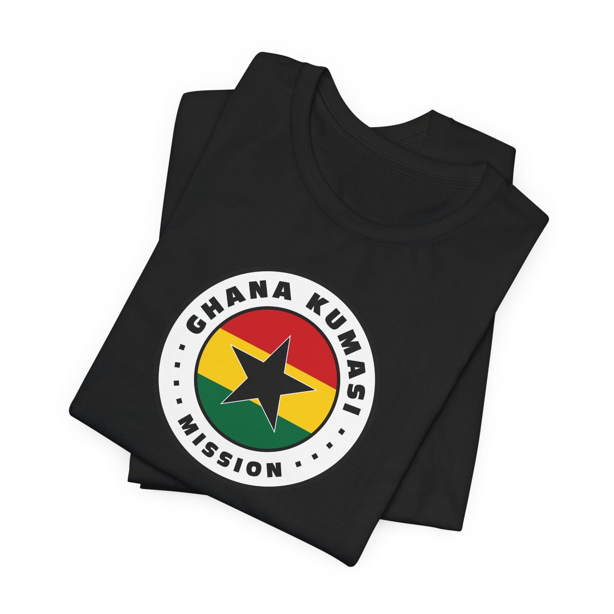 Ghana Kumasi Mission Flag Logo (White Border) T-shirt - Mission Wishlist - LDS Missionary Gift Store