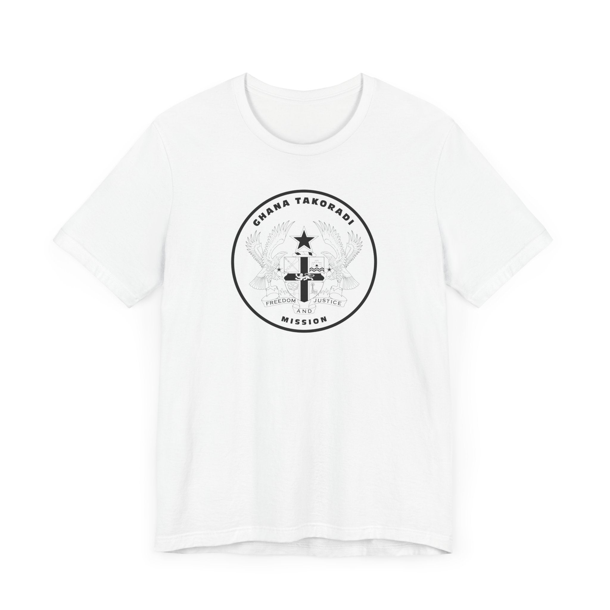 Ghana Takoradi Mission Circular Monochrome Logo T-Shirt - Mission Wishlist - LDS Missionary Gift Store