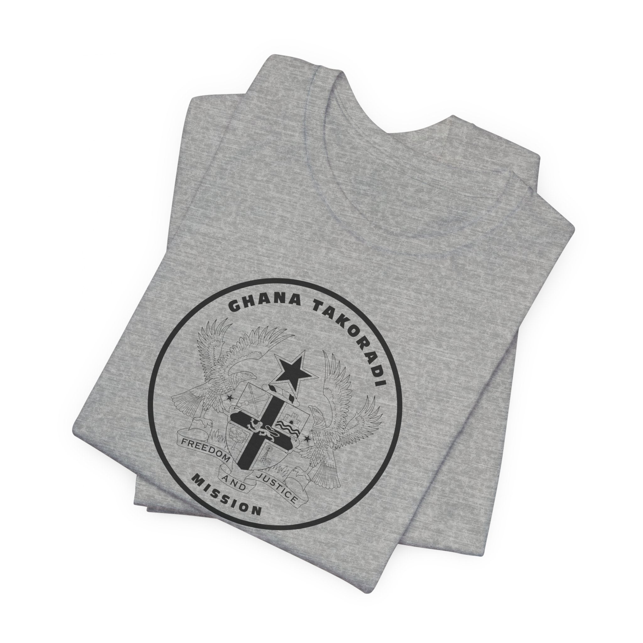 Ghana Takoradi Mission Circular Monochrome Logo T-Shirt - Mission Wishlist - LDS Missionary Gift Store