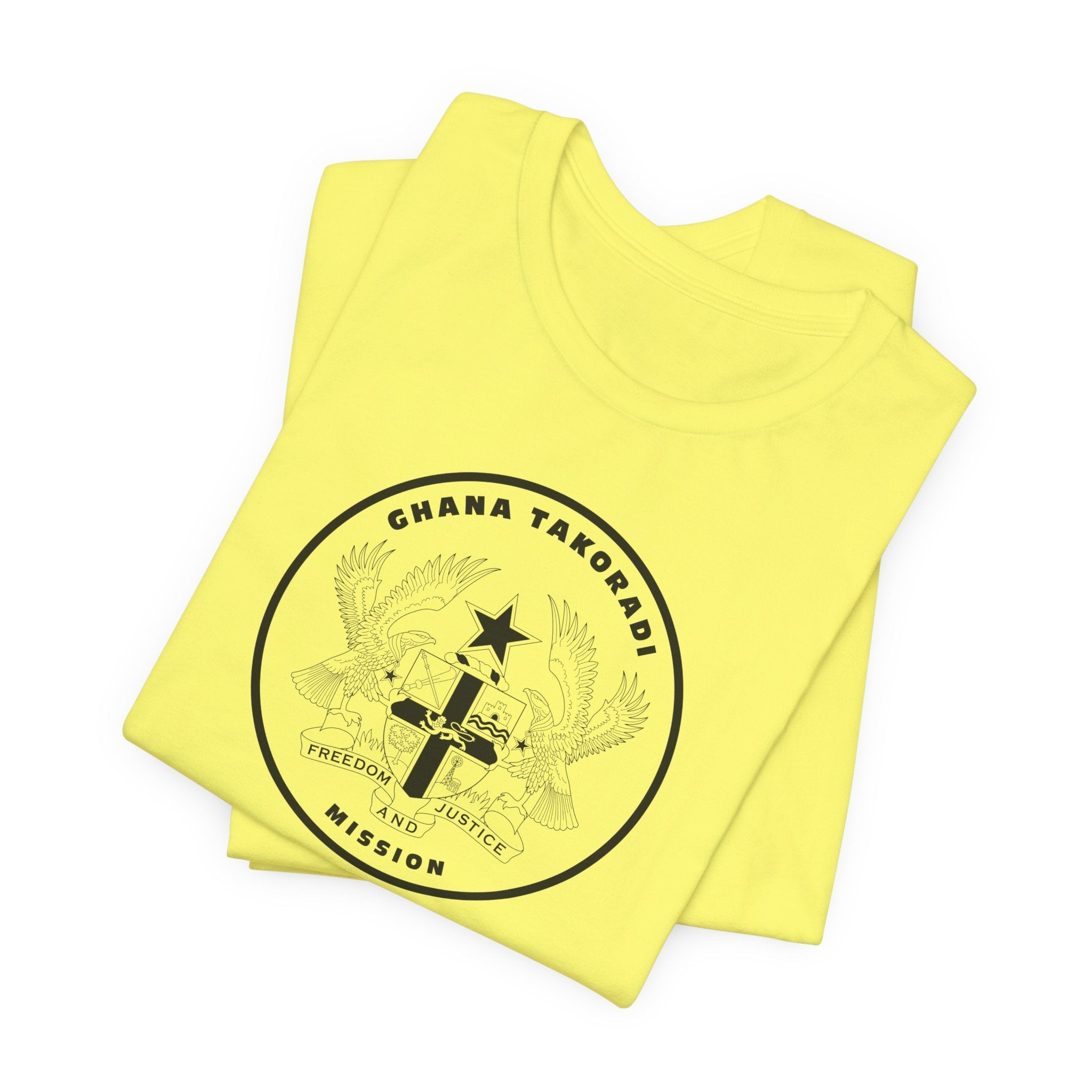 Ghana Takoradi Mission Circular Monochrome Logo T-Shirt - Mission Wishlist - LDS Missionary Gift Store