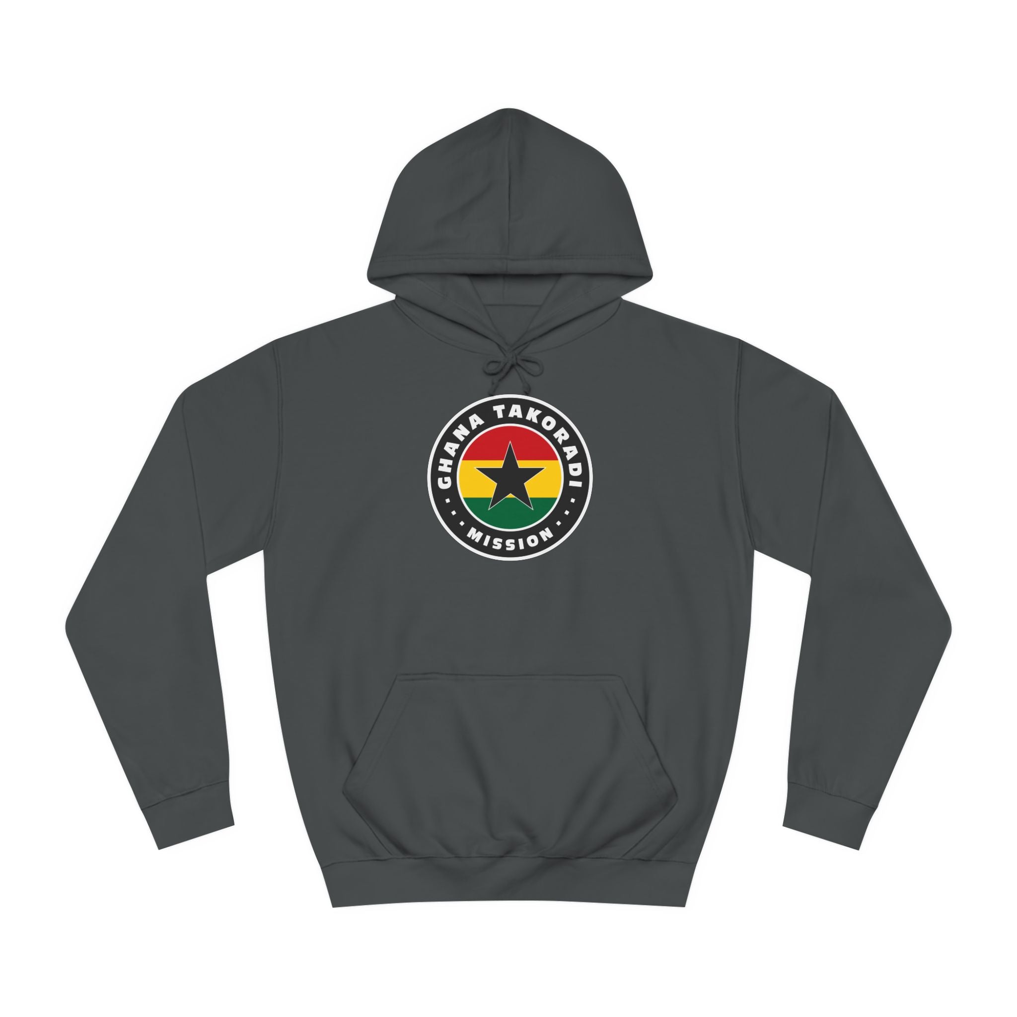 Ghana Takoradi Mission Flag Logo (Black Border) College Hoodie - Mission Wishlist - LDS Missionary Gift Store
