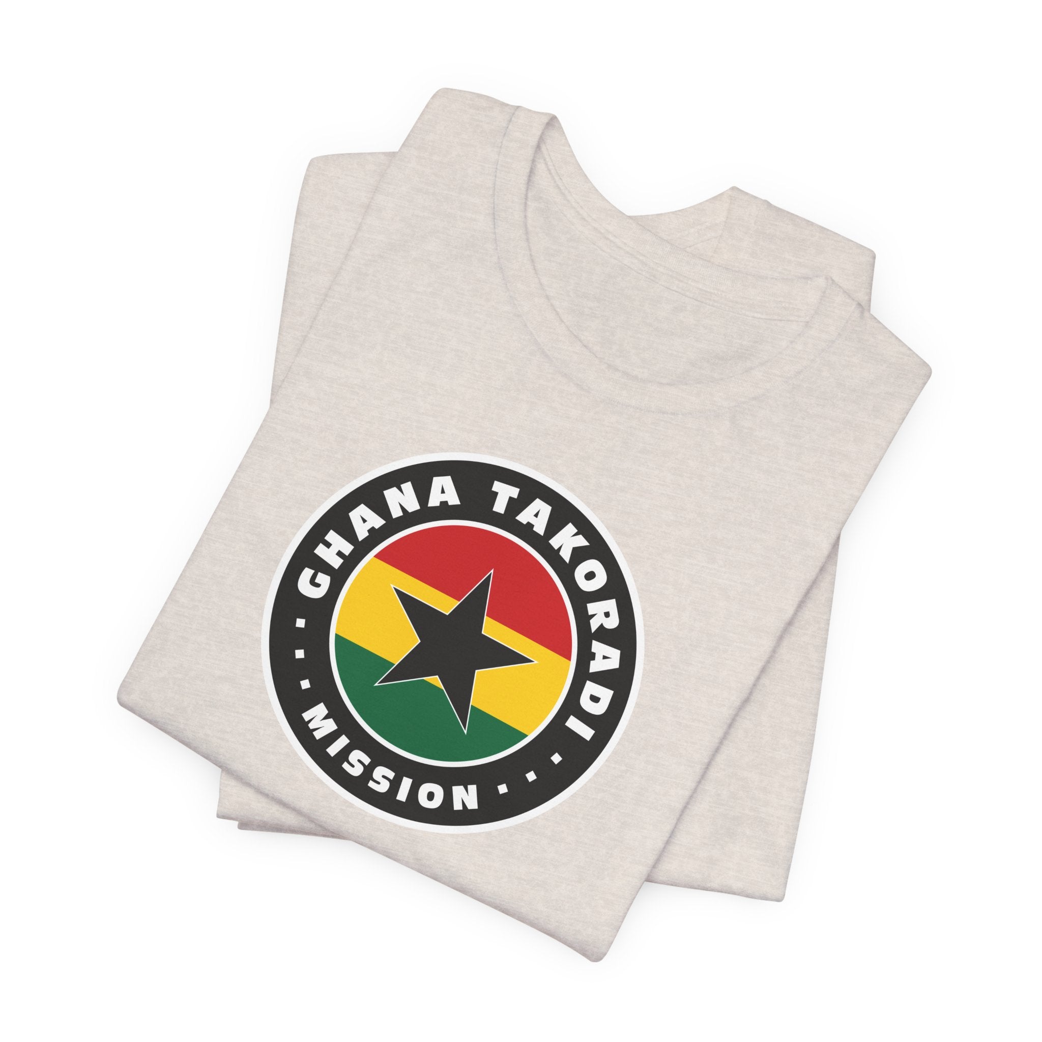 Ghana Takoradi Mission Flag Logo (Black Border) T-shirt - Mission Wishlist - LDS Missionary Gift Store
