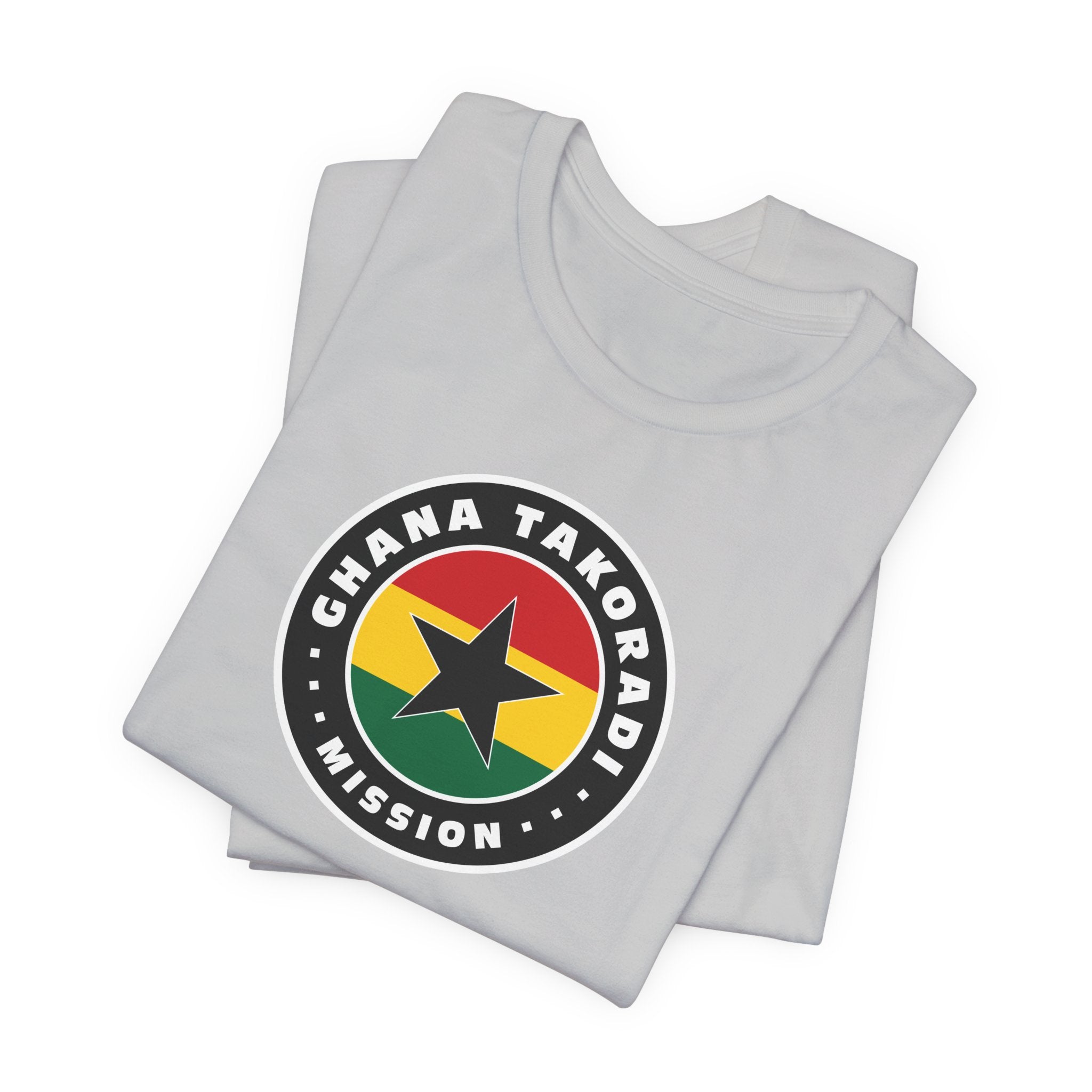 Ghana Takoradi Mission Flag Logo (Black Border) T-shirt - Mission Wishlist - LDS Missionary Gift Store