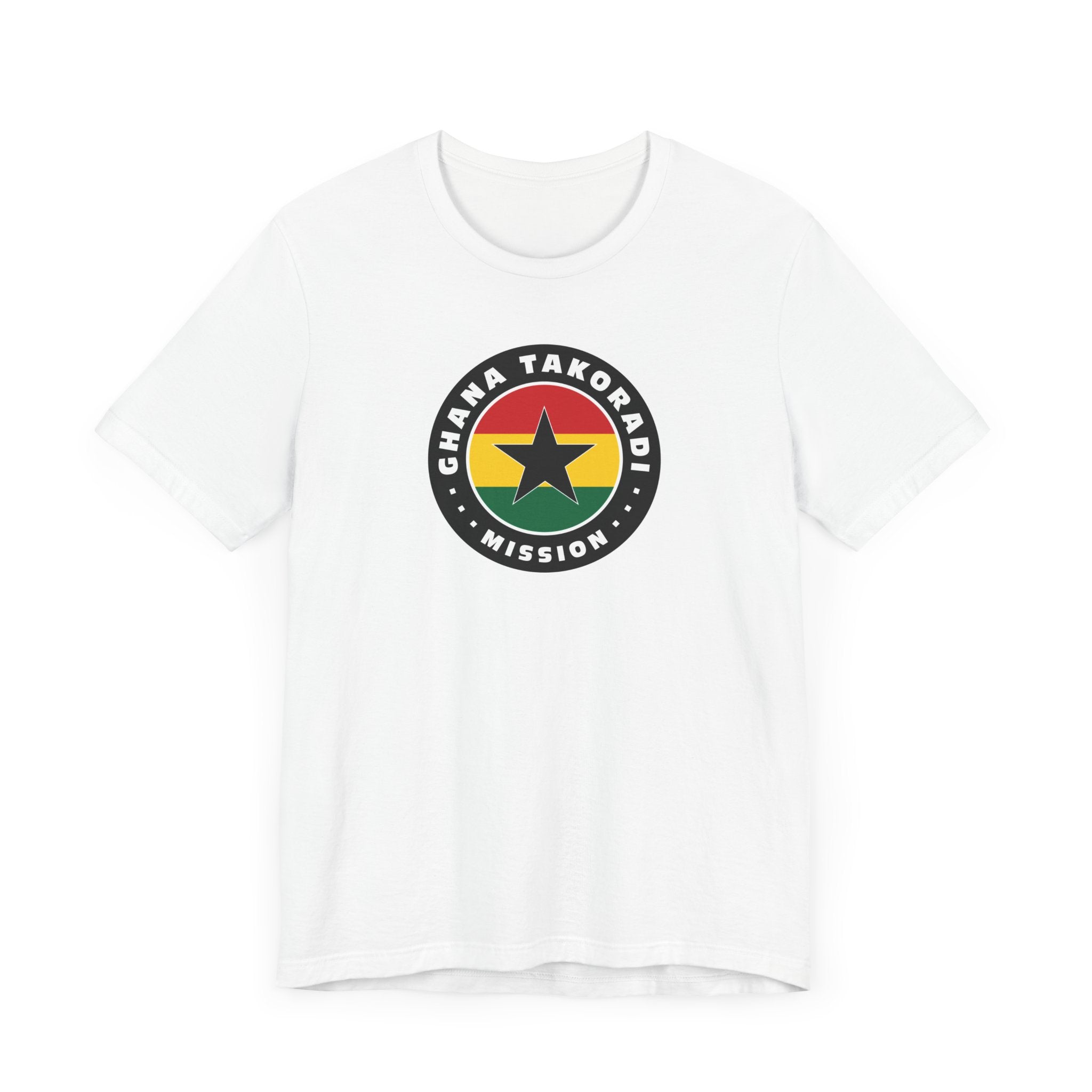 Ghana Takoradi Mission Flag Logo (Black Border) T-shirt - Mission Wishlist - LDS Missionary Gift Store