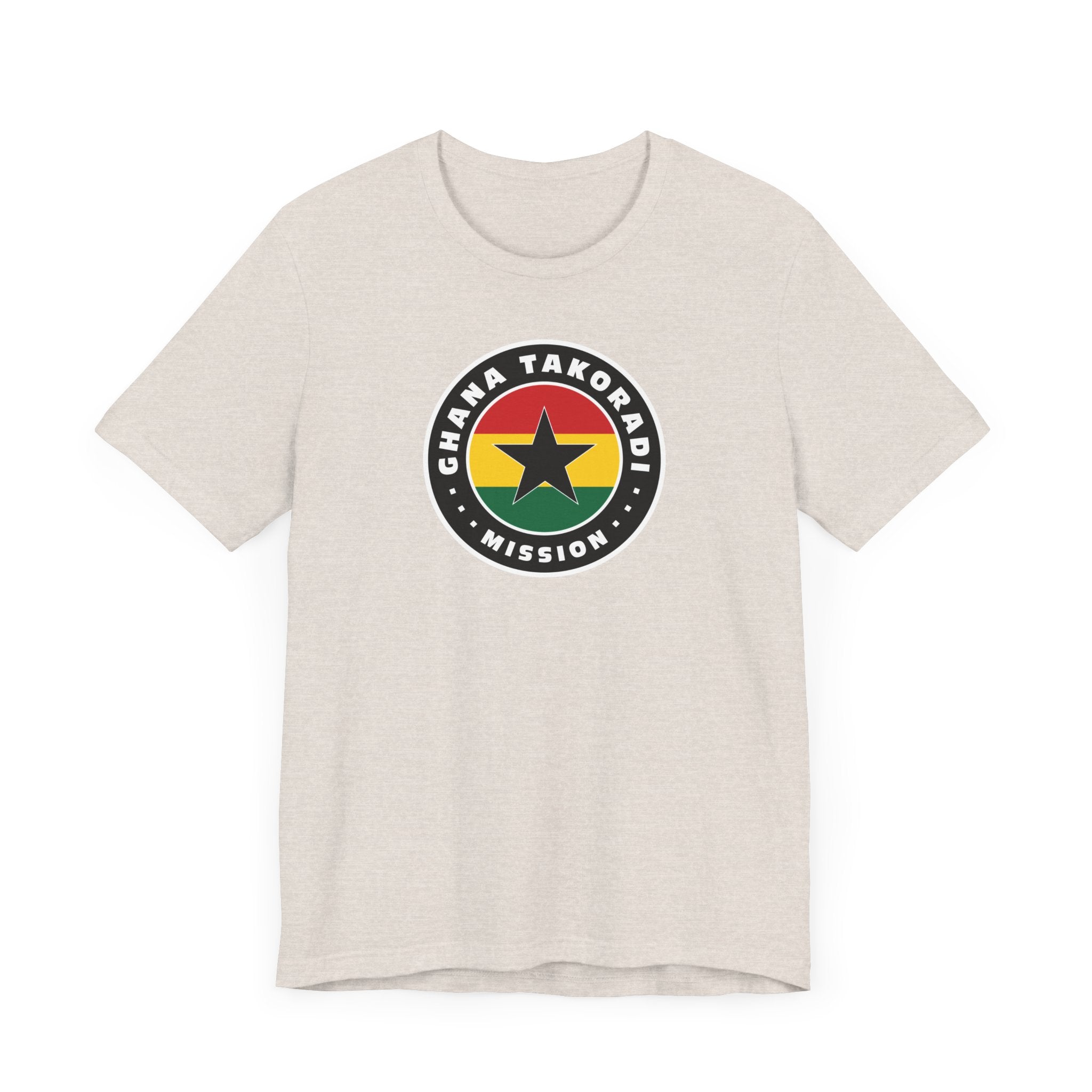 Ghana Takoradi Mission Flag Logo (Black Border) T-shirt - Mission Wishlist - LDS Missionary Gift Store