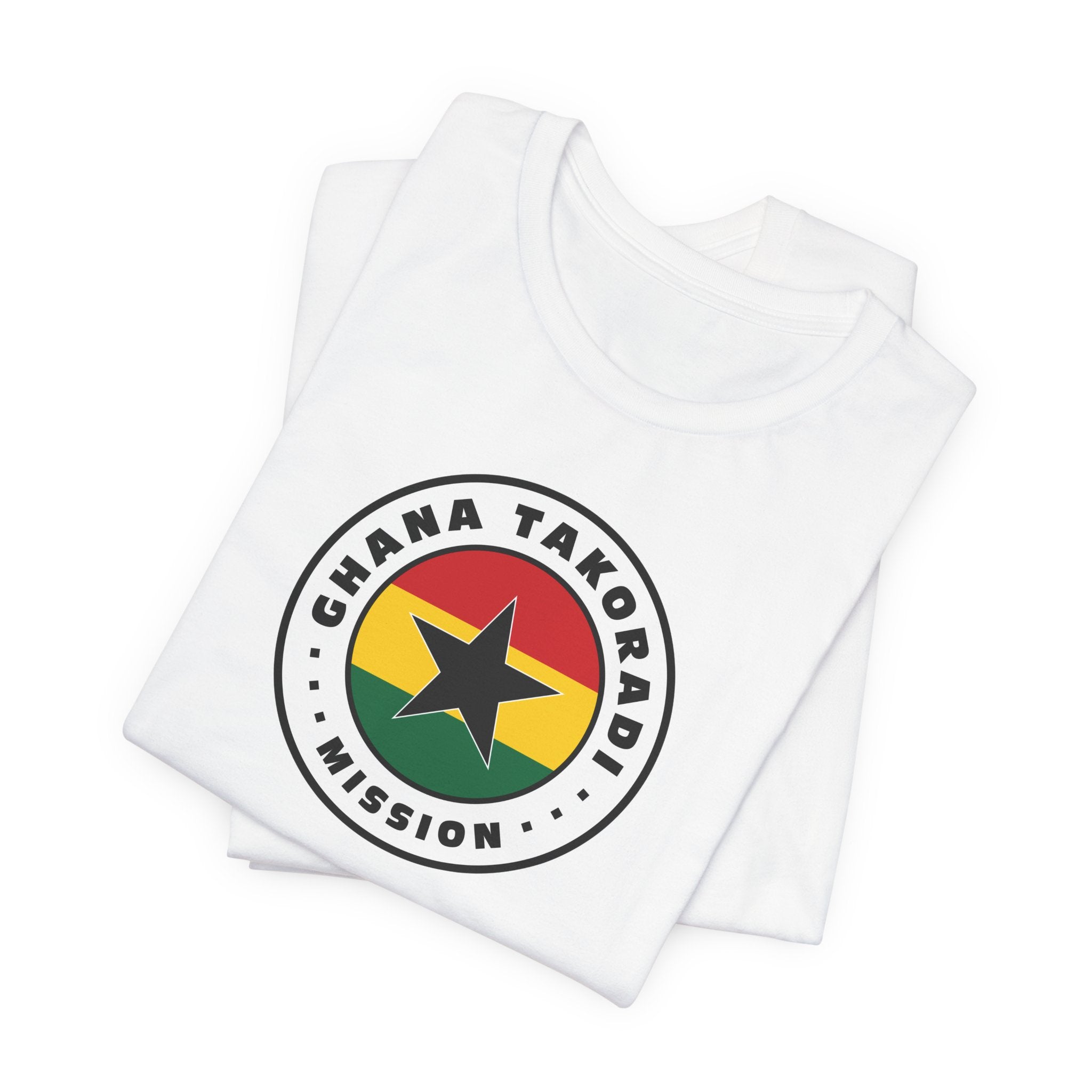 Ghana Takoradi Mission Flag Logo (White Border) T-shirt - Mission Wishlist - LDS Missionary Gift Store