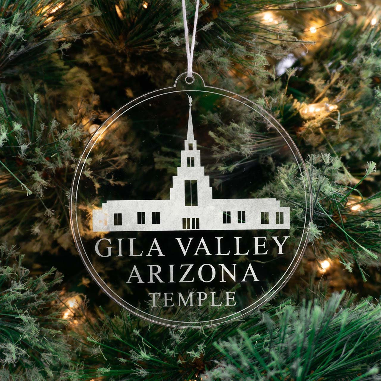 Gila Valley Arizona Temple Christmas Ornament - Latter-Day Saint LDS Missionary Gift - Book of Mormon