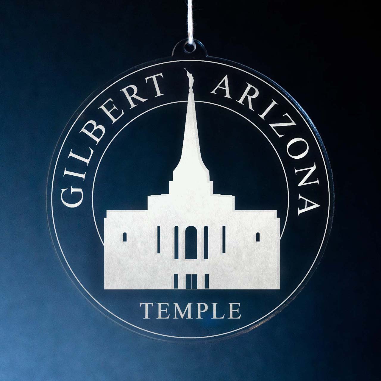 Gilbert Arizona Temple Christmas Ornament - Latter-Day Saint LDS Missionary Gift - Book of Mormon