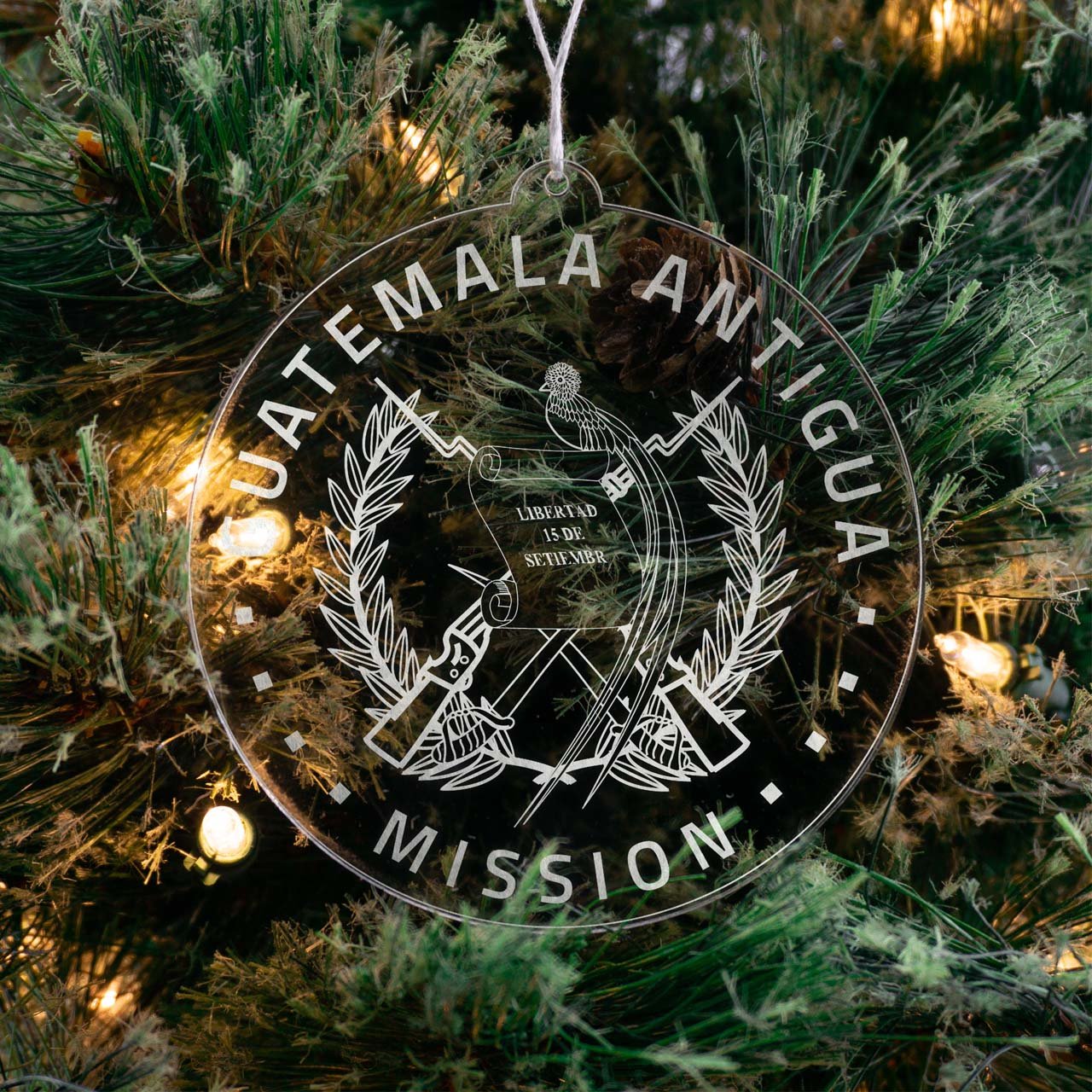 Guatemala Antigua Mission Christmas Ornament - Latter-Day Saint LDS Missionary Gift - Book of Mormon