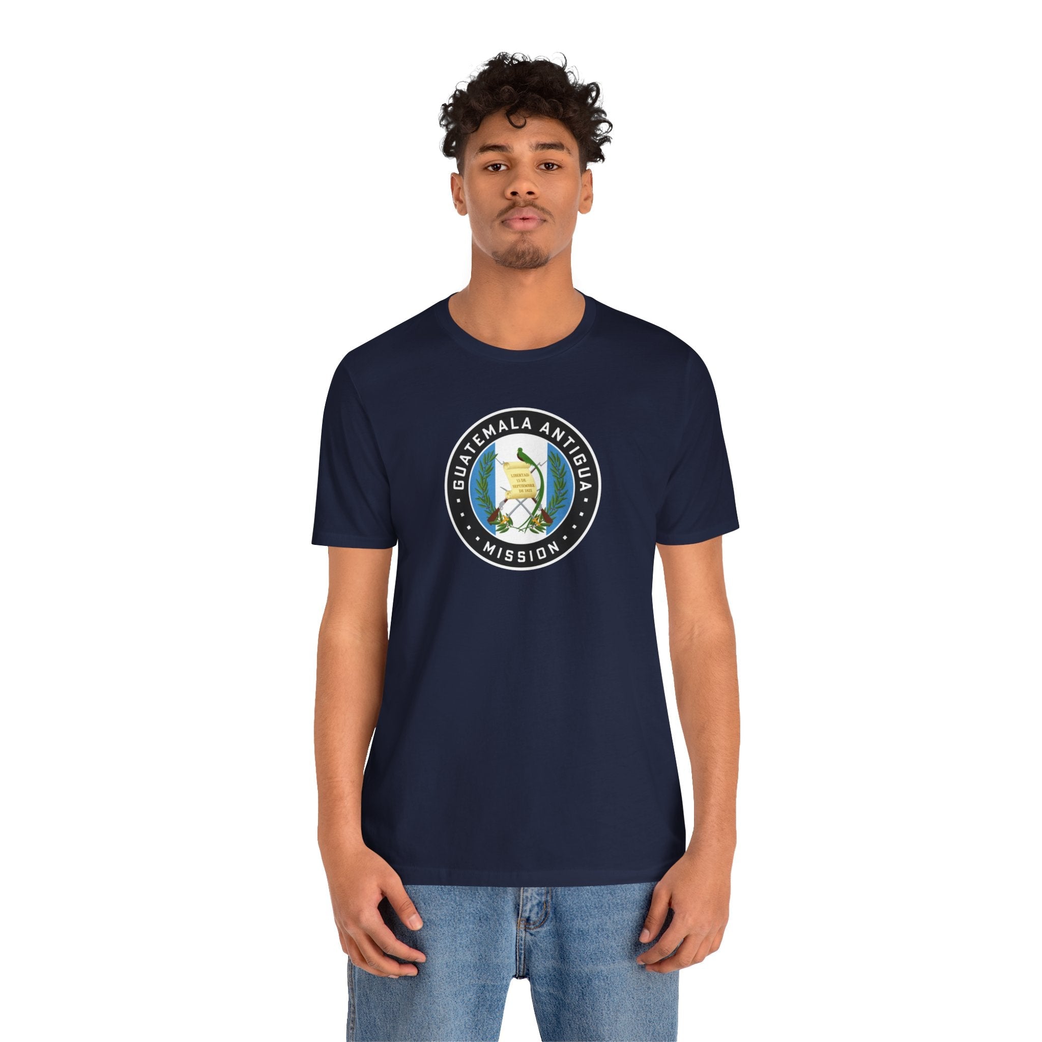 Guatemala Antigua Mission Flag Logo (Black Border) T-shirt - Mission Wishlist - LDS Missionary Gift Store