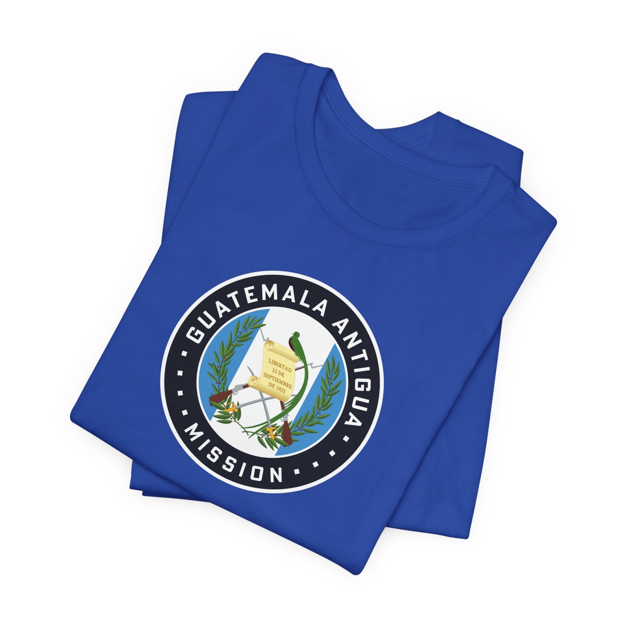 Guatemala Antigua Mission Flag Logo (Black Border) T-shirt - Mission Wishlist - LDS Missionary Gift Store