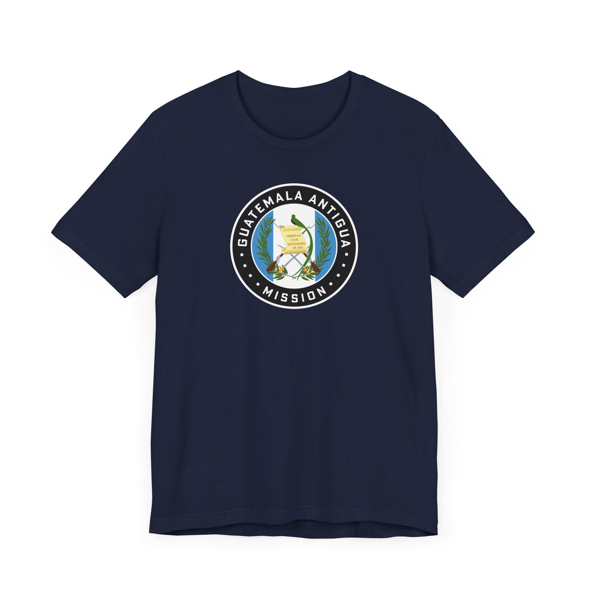 Guatemala Antigua Mission Flag Logo (Black Border) T-shirt - Mission Wishlist - LDS Missionary Gift Store