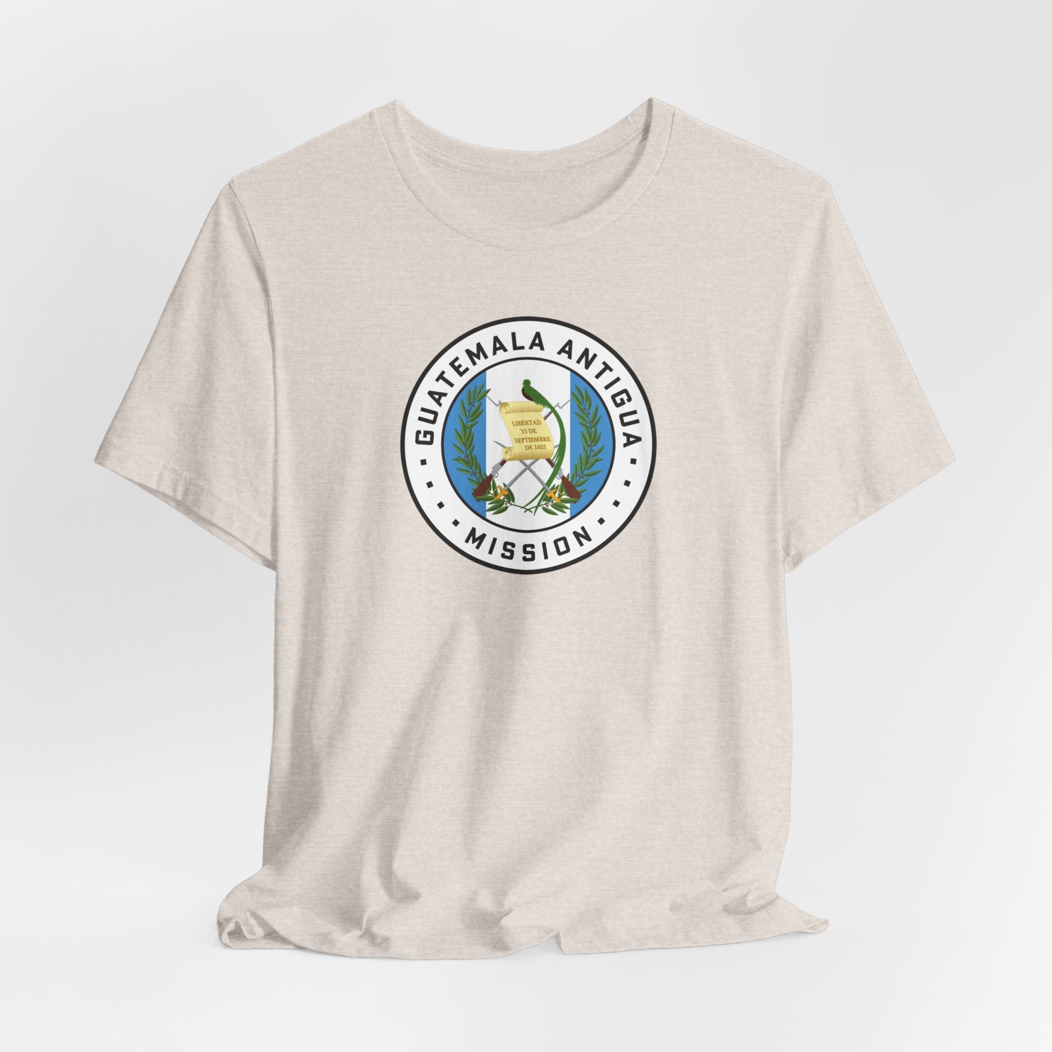 Guatemala Antigua Mission Flag Logo (White Border) T-shirt - Mission Wishlist - LDS Missionary Gift Store
