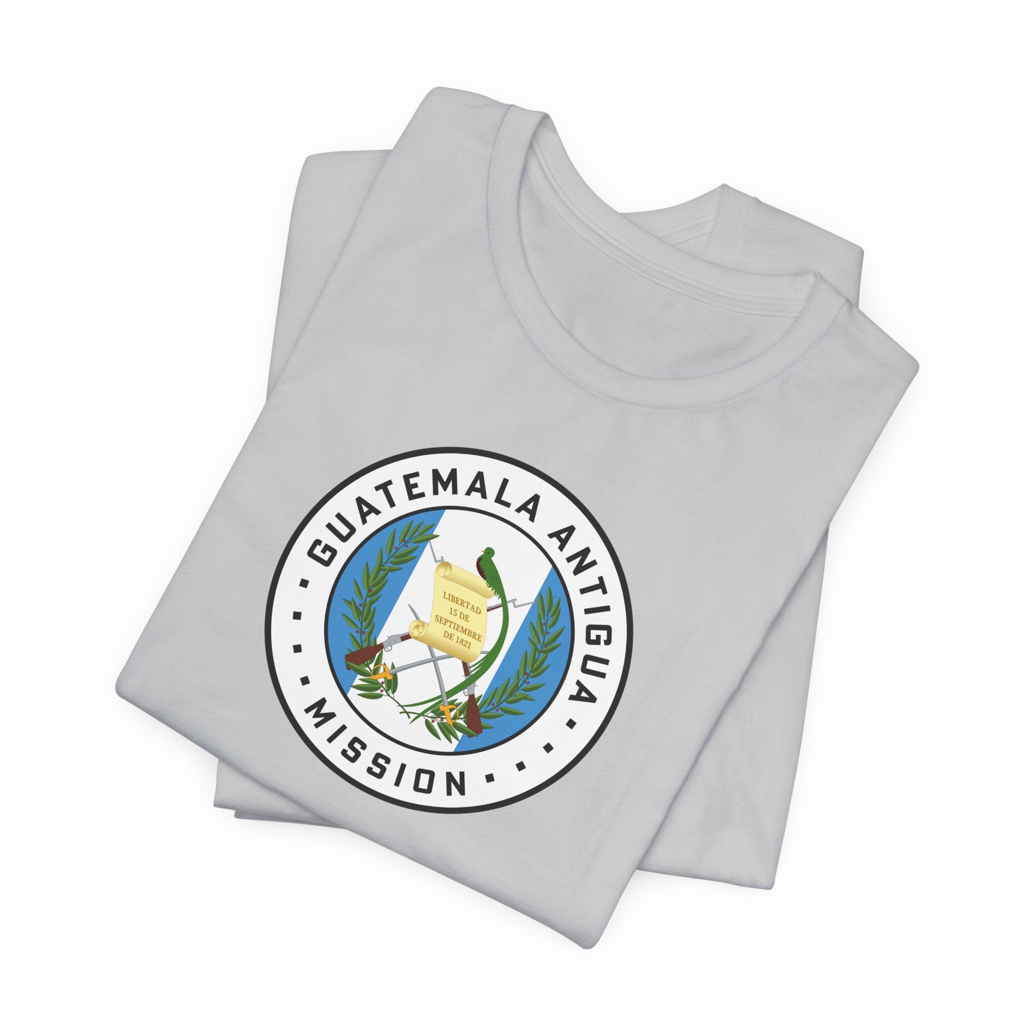 Guatemala Antigua Mission Flag Logo (White Border) T-shirt - Mission Wishlist - LDS Missionary Gift Store