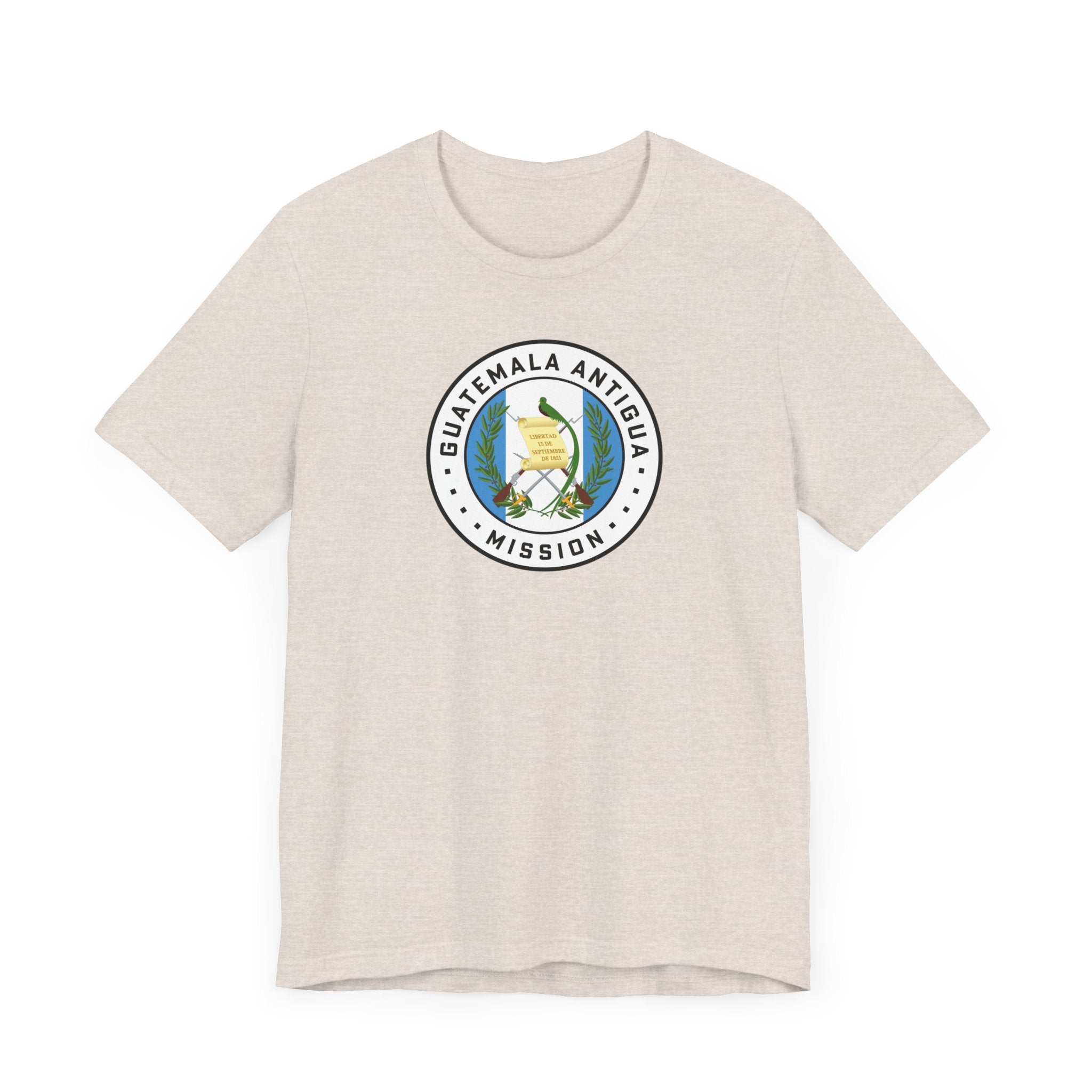 Guatemala Antigua Mission Flag Logo (White Border) T-shirt - Mission Wishlist - LDS Missionary Gift Store