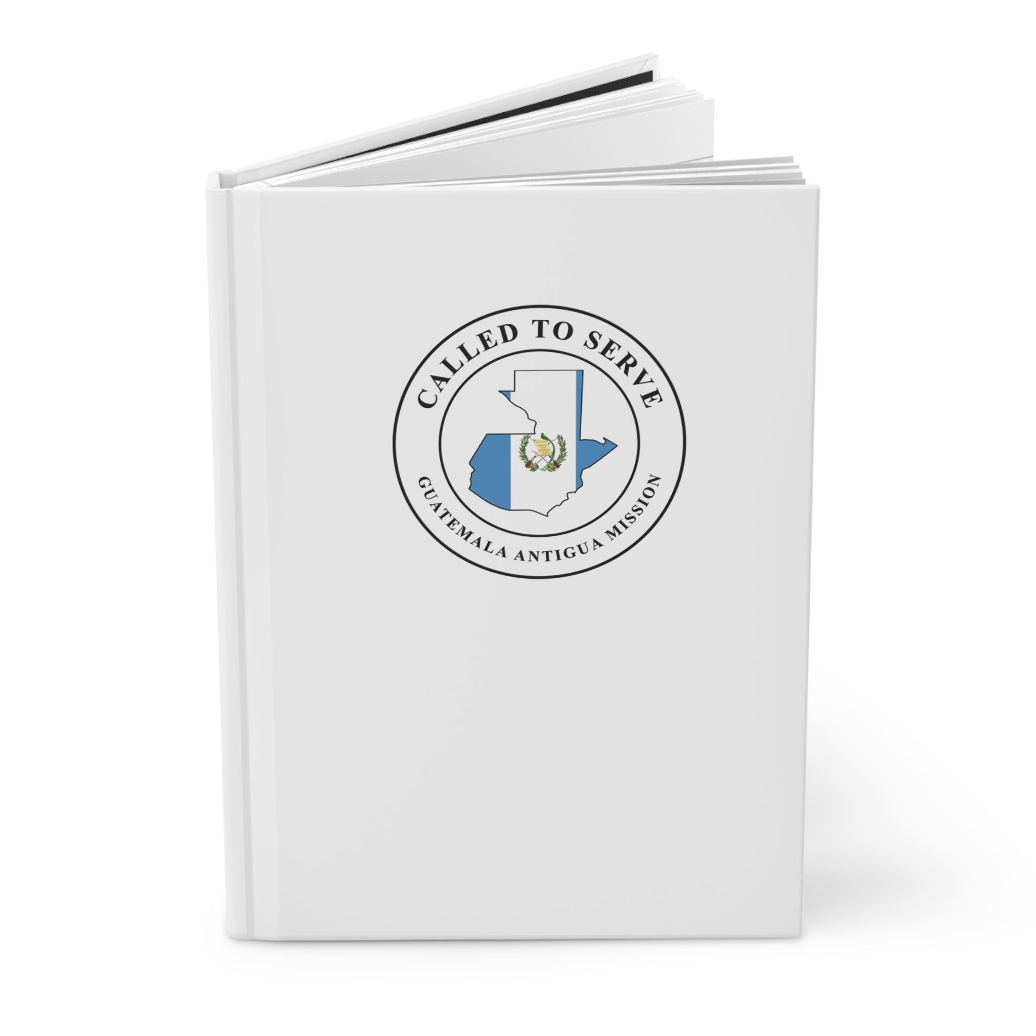 Guatemala Antigua Mission Flag Map Called to Serve White Hardcover Journal Matte - Latter-Day Saint LDS Missionary Gift - Book of Mormon