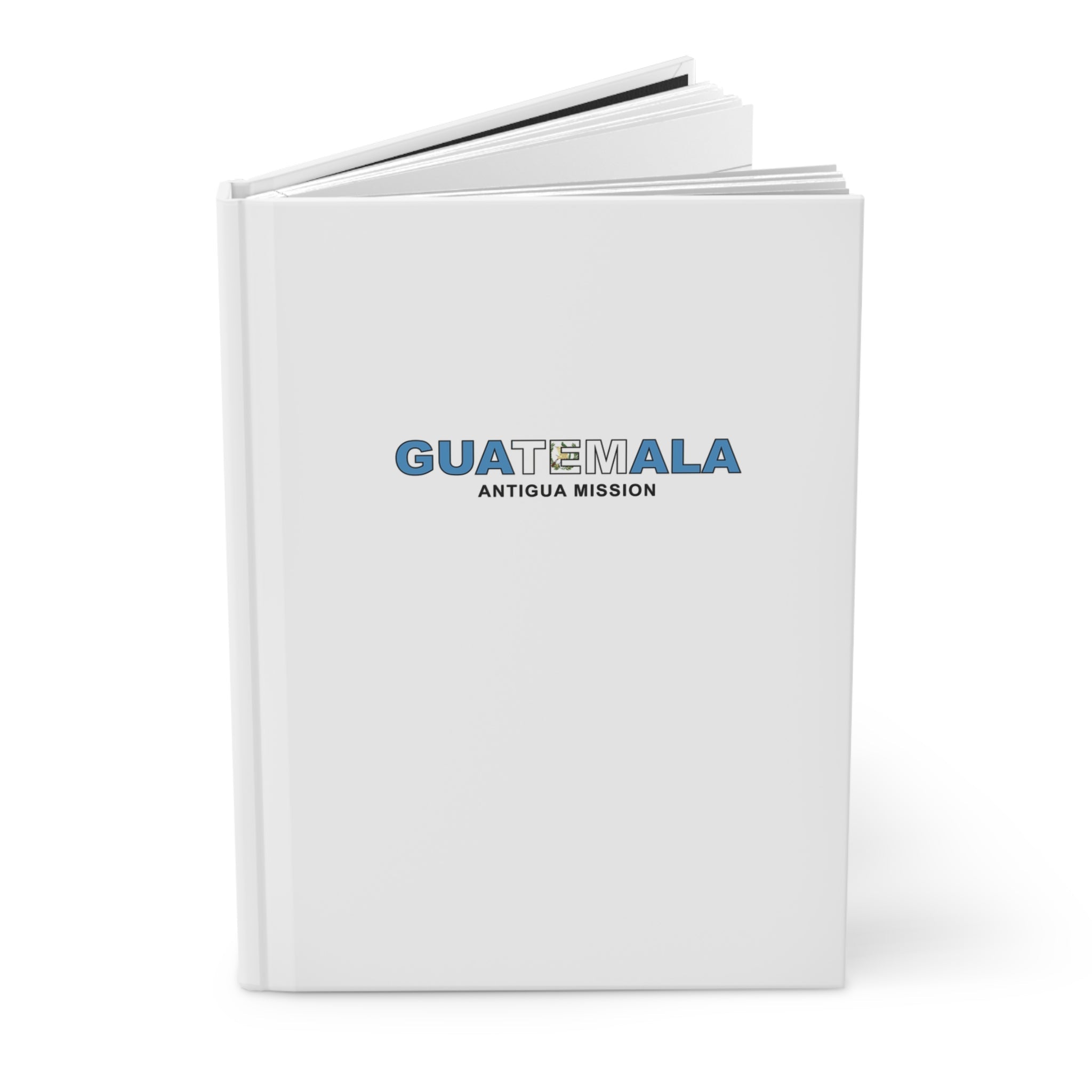 Guatemala Antigua Mission Flag Title White Hardcover Journal Matte - Mission Wishlist - LDS Missionary Gift Store