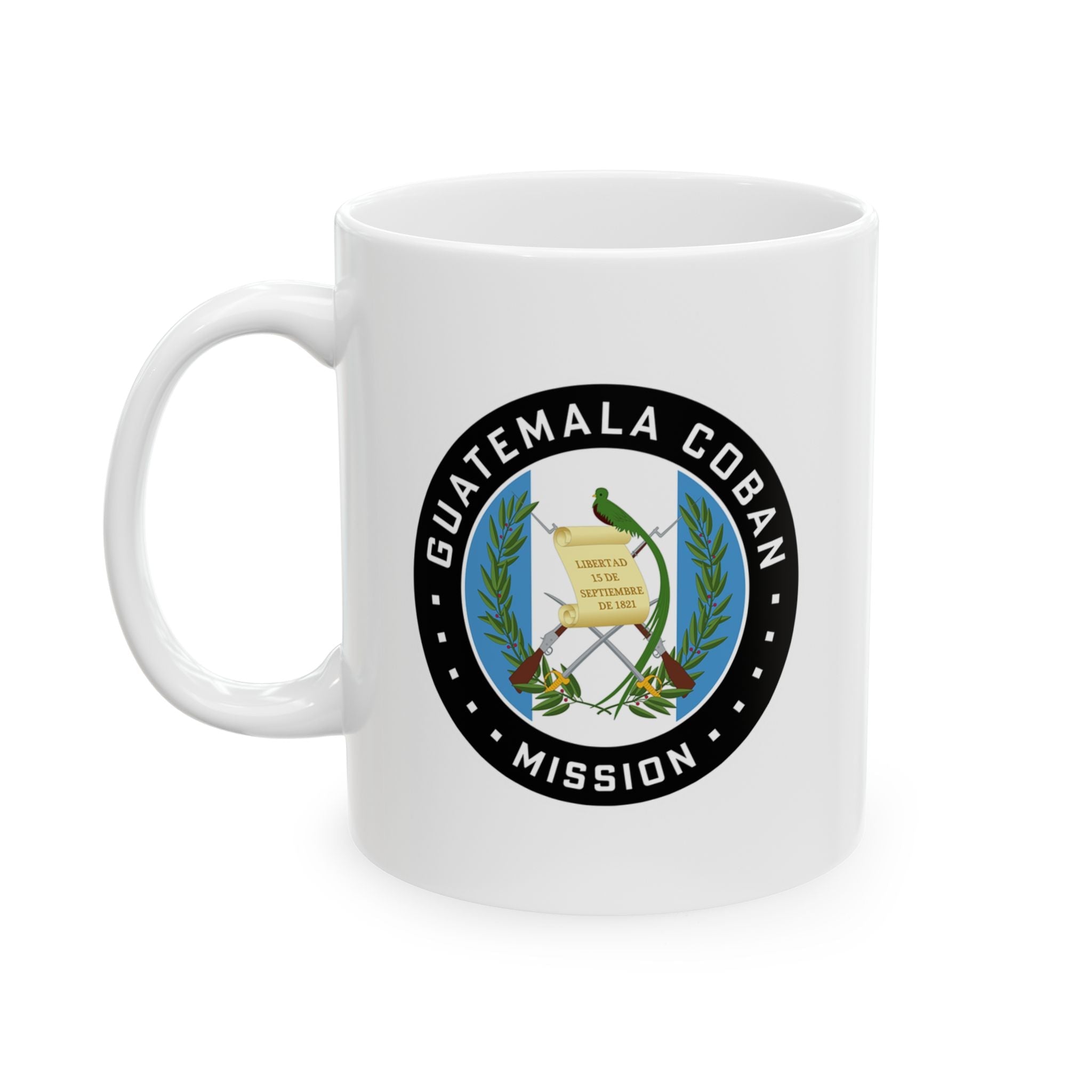 Guatemala Coban Mission Circular Flag White Ceramic Mug - Mission Wishlist - LDS Missionary Gift Store