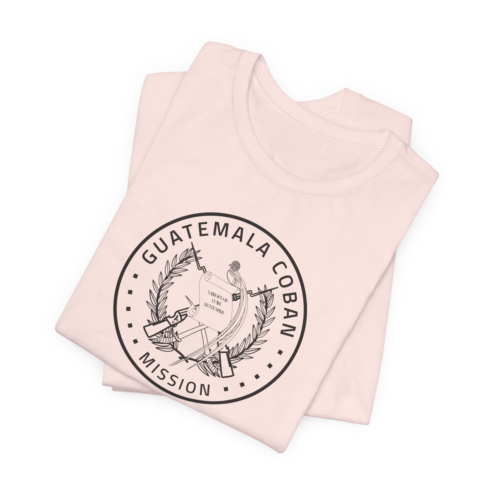 Guatemala Coban Mission Circular Monochrome Logo T-Shirt - Mission Wishlist - LDS Missionary Gift Store