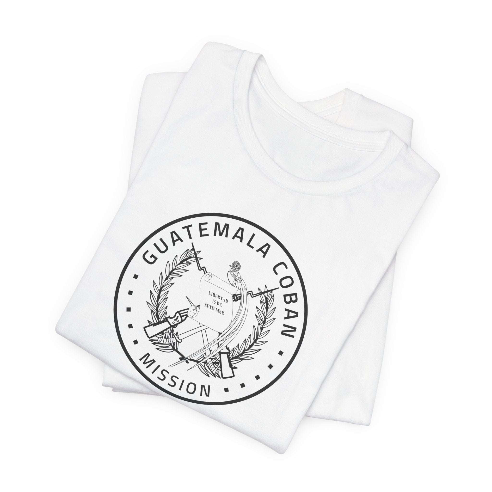Guatemala Coban Mission Circular Monochrome Logo T-Shirt - Mission Wishlist - LDS Missionary Gift Store