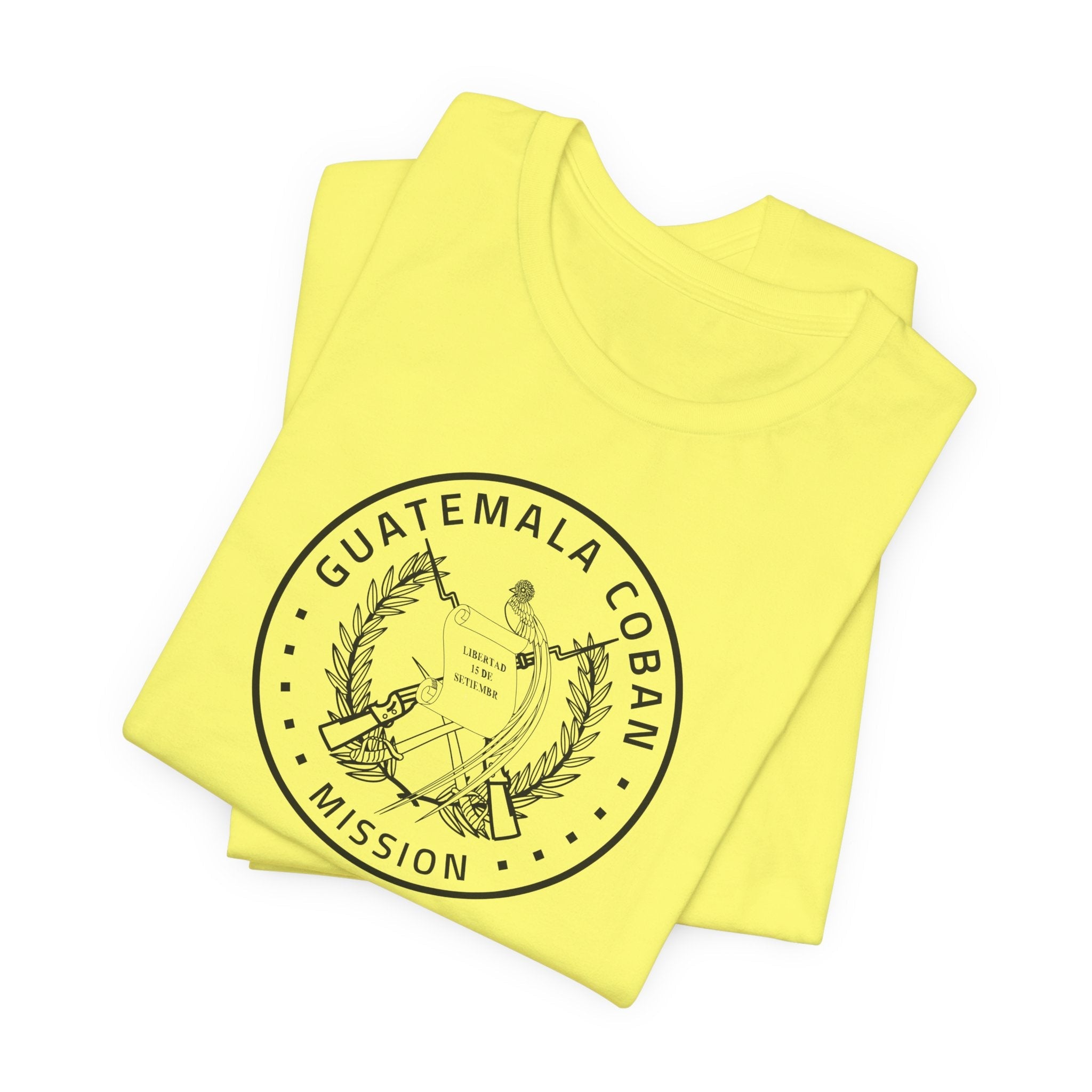 Guatemala Coban Mission Circular Monochrome Logo T-Shirt - Mission Wishlist - LDS Missionary Gift Store