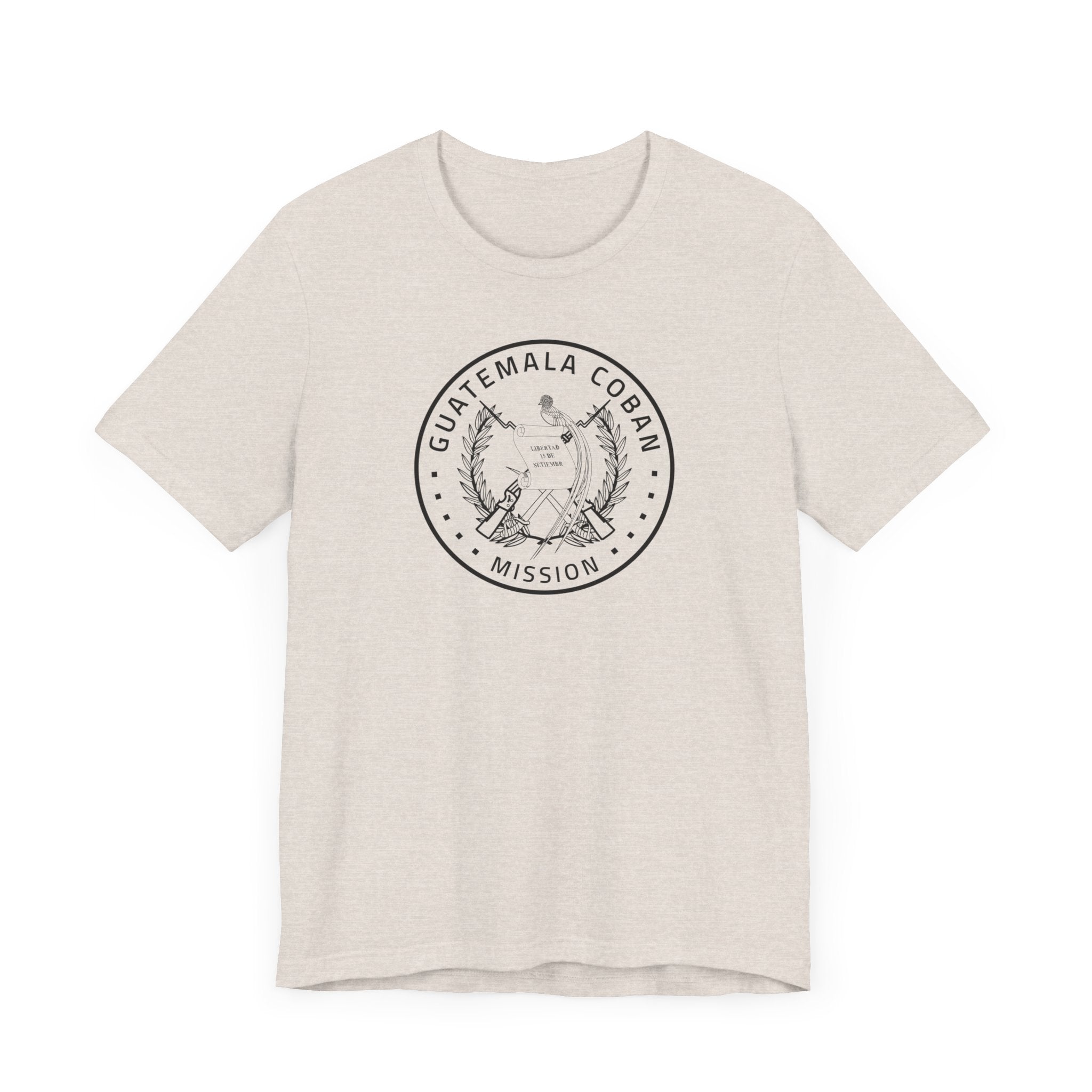 Guatemala Coban Mission Circular Monochrome Logo T-Shirt - Mission Wishlist - LDS Missionary Gift Store